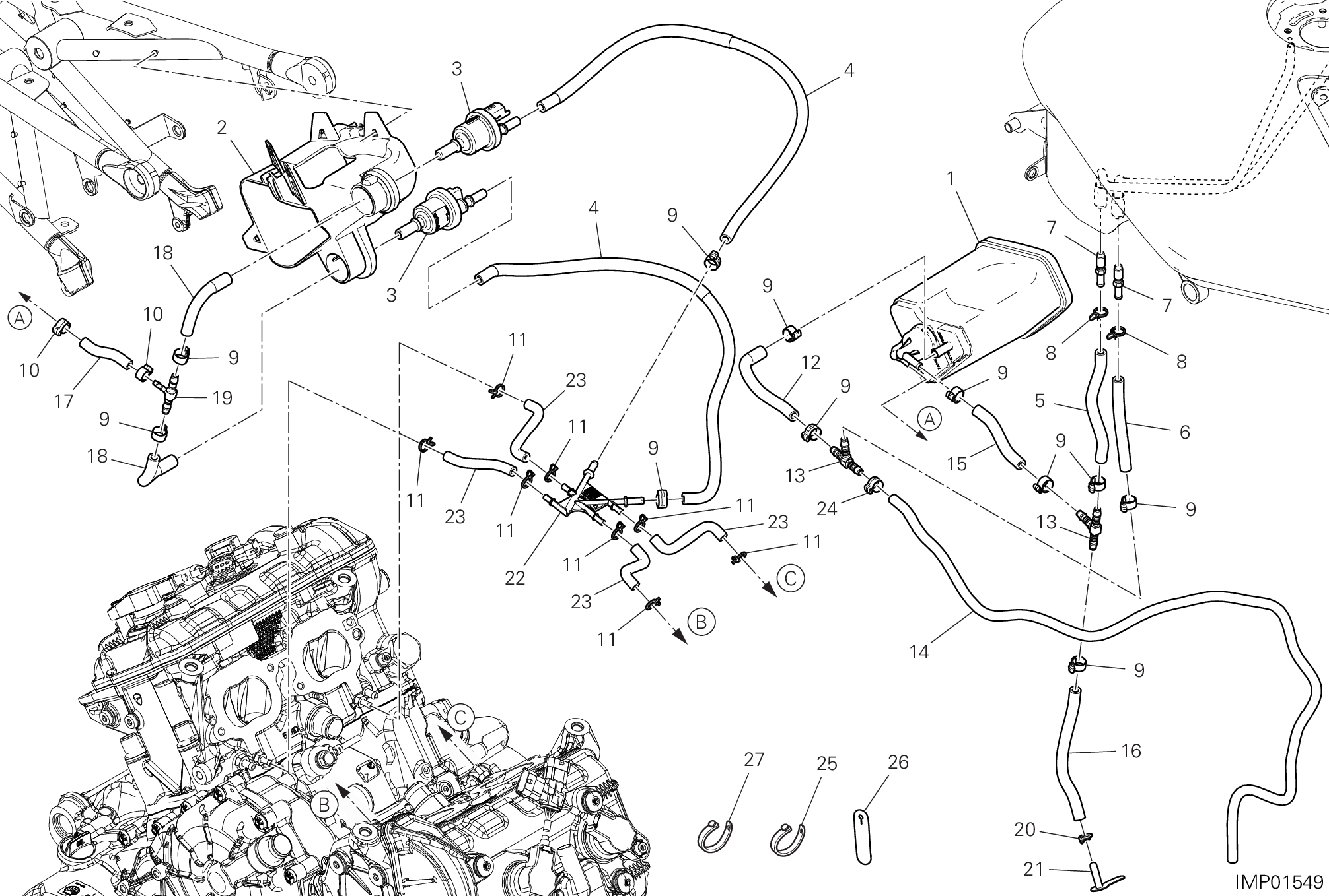 35B FILTRE CANISTER POUR DIAVEL FOR BENTLEY 2024