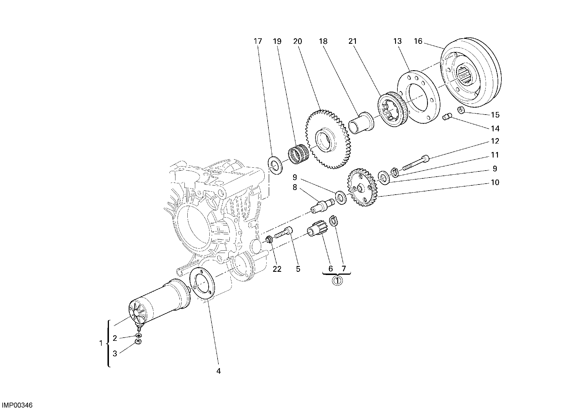 012 DEMARREUR ELECTRIQUE POUR MONSTER S2R 800 2007