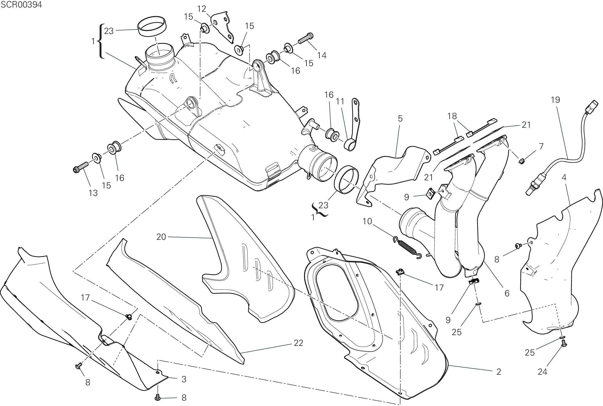 31A ECHAPPEMENT POUR SUPERBIKE PANIGALE V4 2023