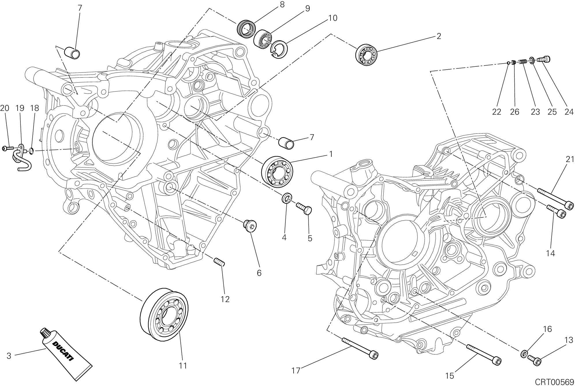 10A ROULEMENTS CARTER MOTEUR POUR STREETFIGHTER 848 2012
