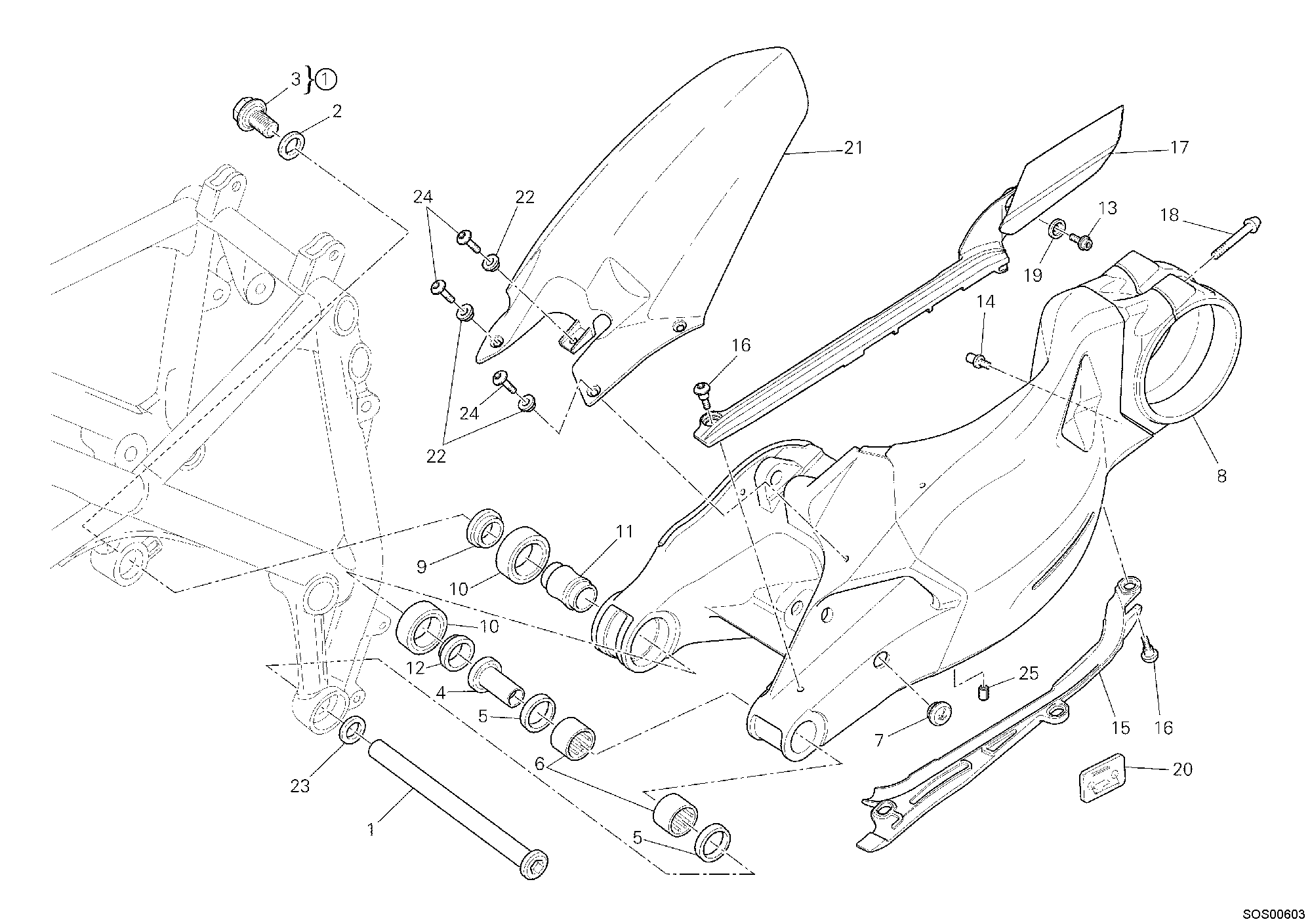28A BRAS OSCILLANT POUR STREETFIGHTER S 2012