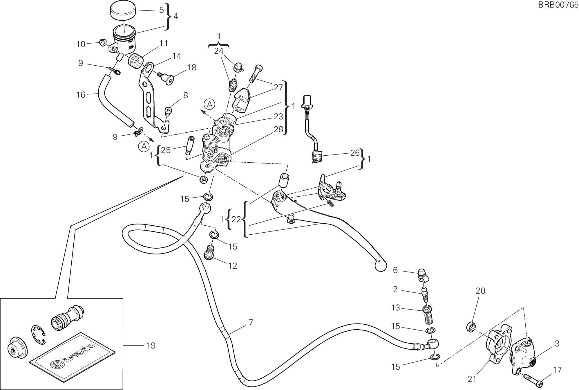 023 COMANDO FRIZIONE POUR SUPERSPORT 950 2023