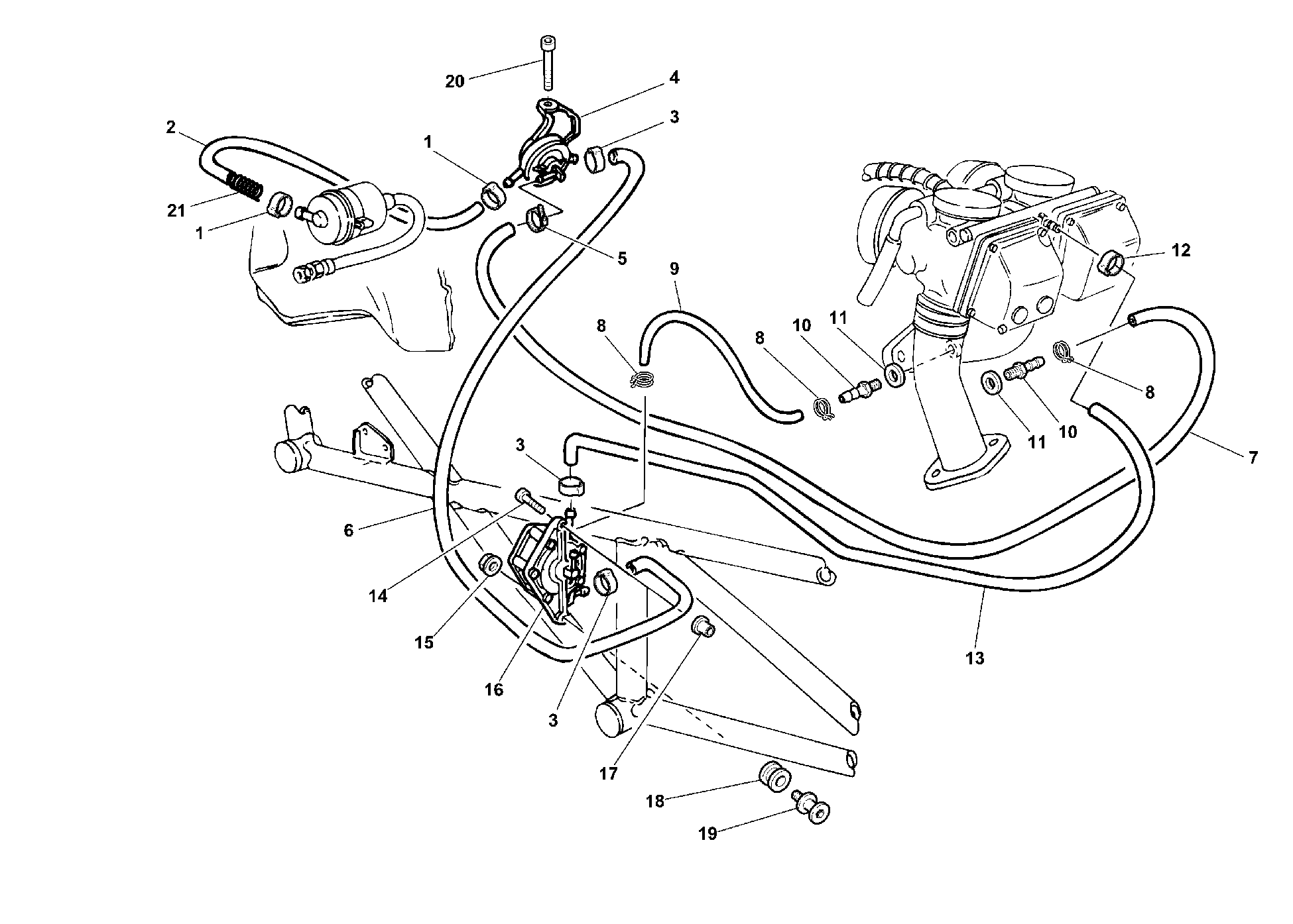 16A POMPE A CARBURANT POUR MONSTER 900 1999