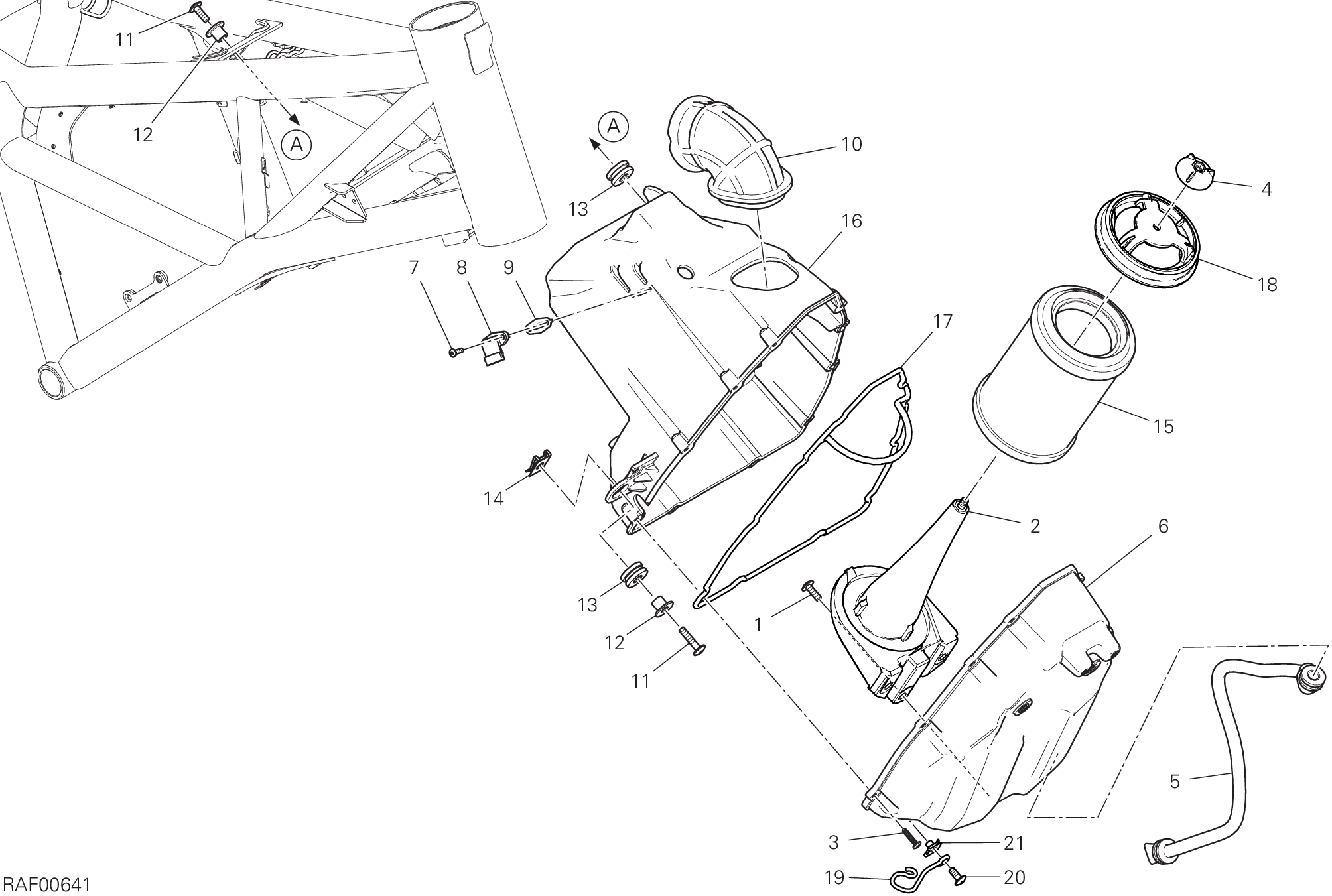 35A ASPIRAZIONE ARIA SFIATO OLIO POUR SCRAMBLER CAFE RACER 2019