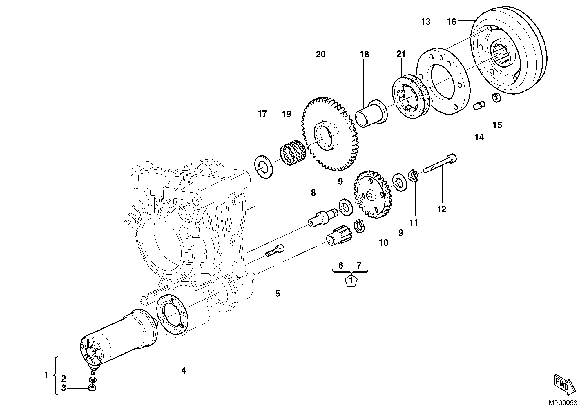 012 DEMARREUR ELECTRIQUE POUR MULTISTRADA 620 2006