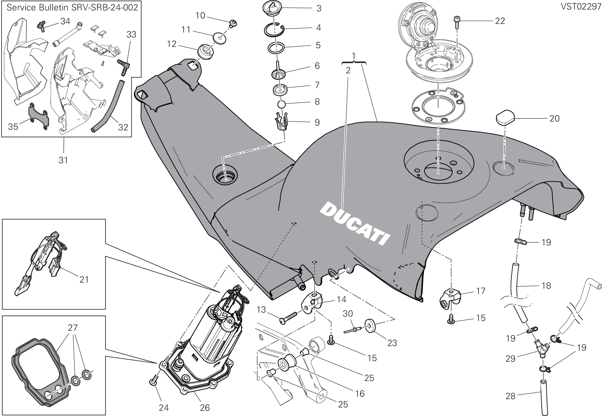 30A RSERVOIR POUR SUPERBIKE PANIGALE V4 2020