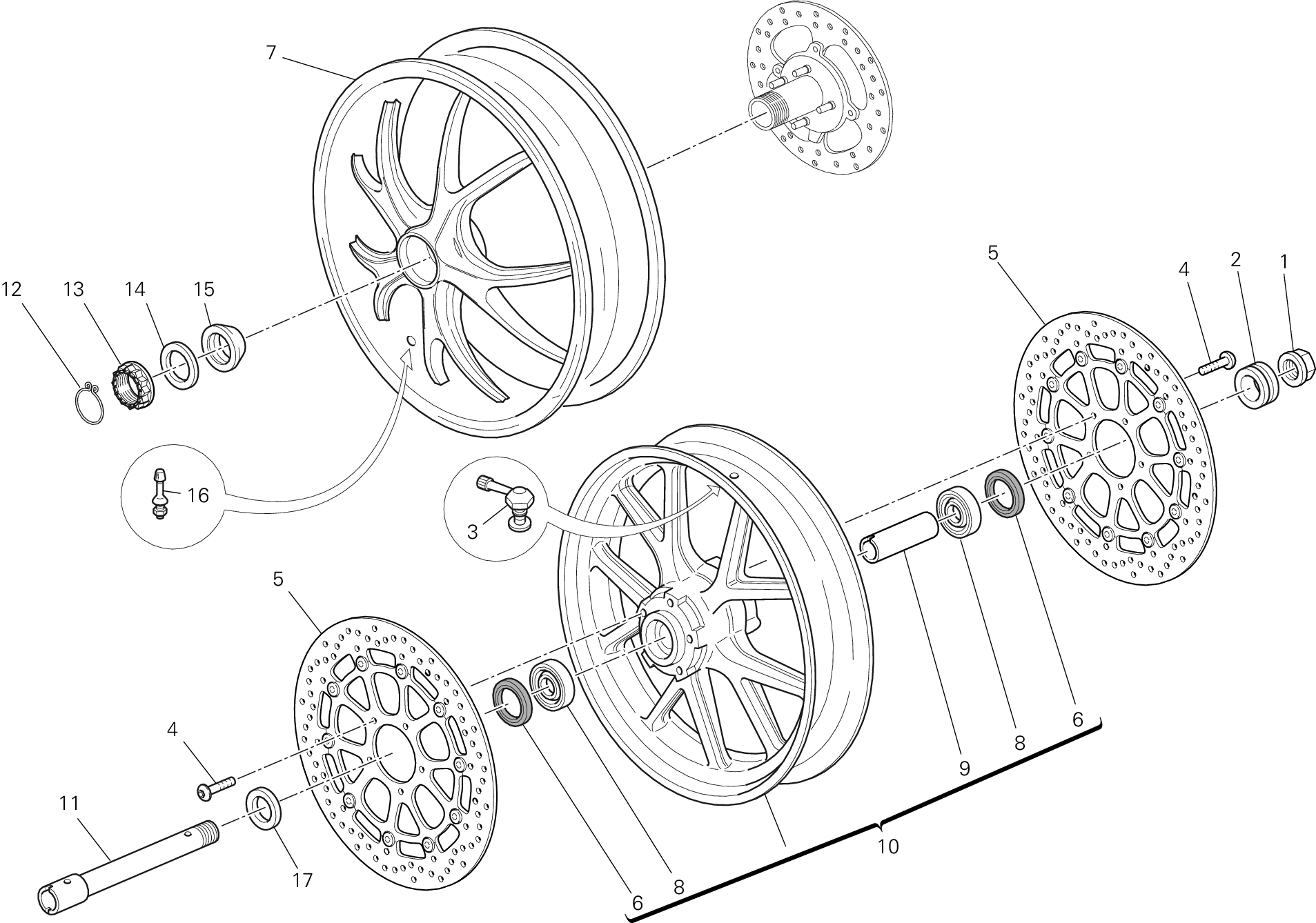 025 ROUES POUR MONSTER 796 ANNIVERSARY 2013