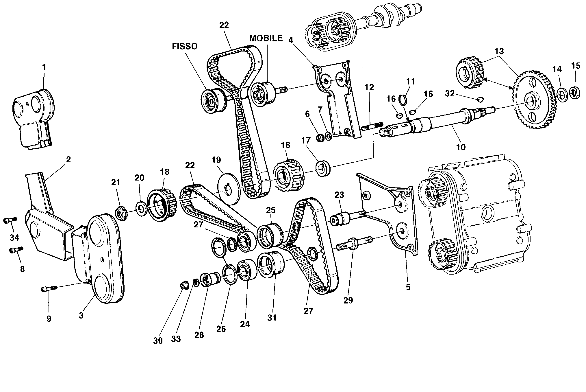 008 COURROIE DISTRIBUTION POUR SUPERBIKE 916 SPS 1998