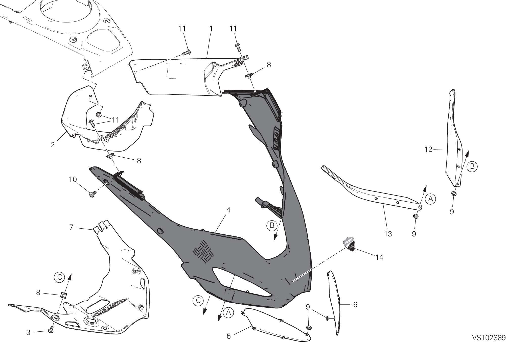 37C CONVOYEUR DAIR POUR MULTISTRADA V4 PIKES PEAK 2023