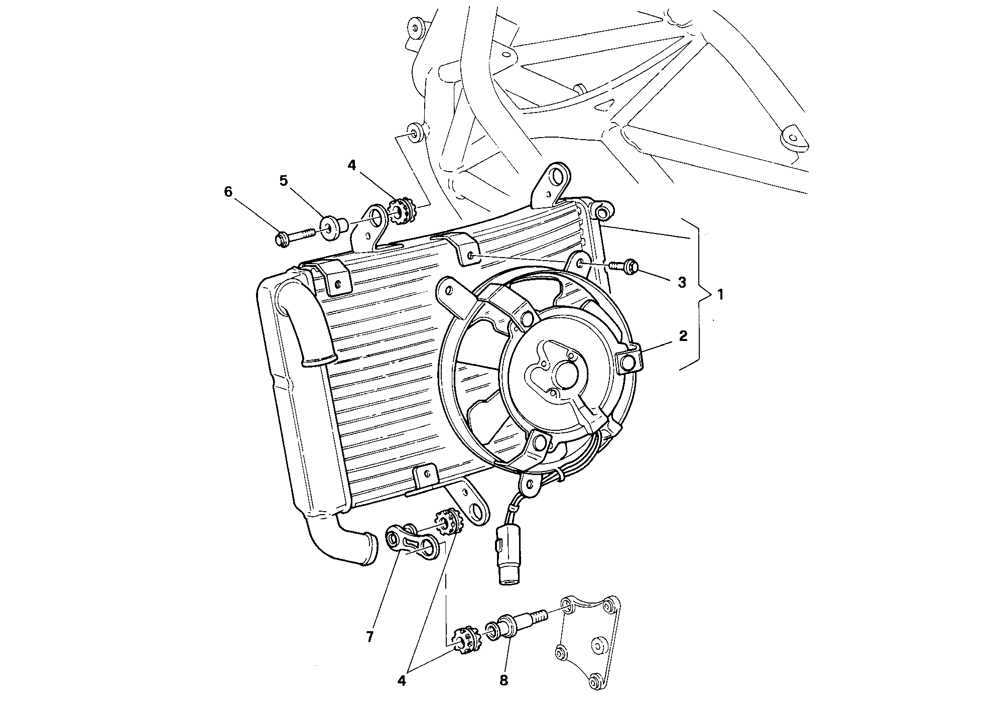 032 RADIATEUR DEAU POUR SUPERBIKE 916 SENNA 1994