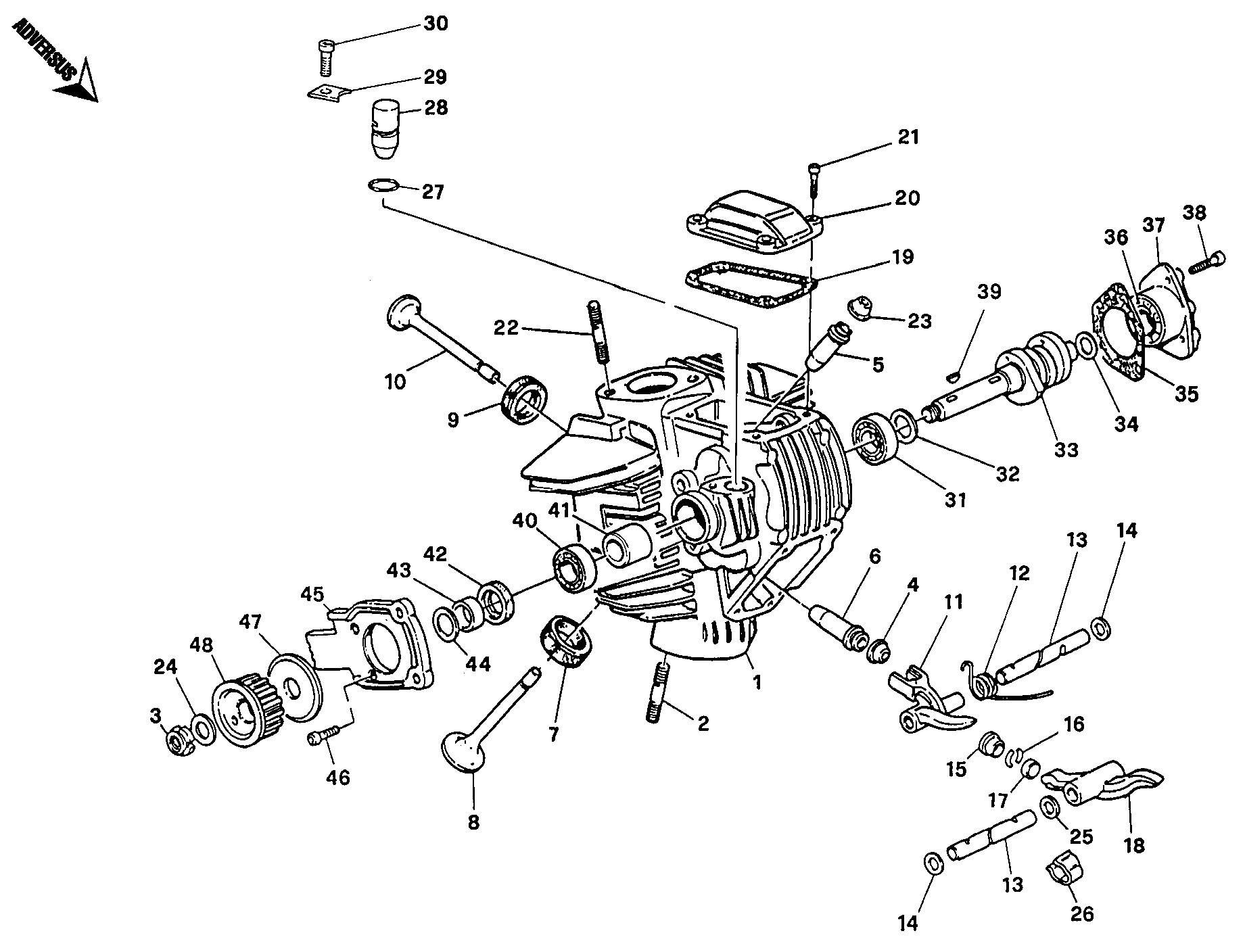 014 CULASSE HORIZONTALE POUR MONSTER 400 1995
