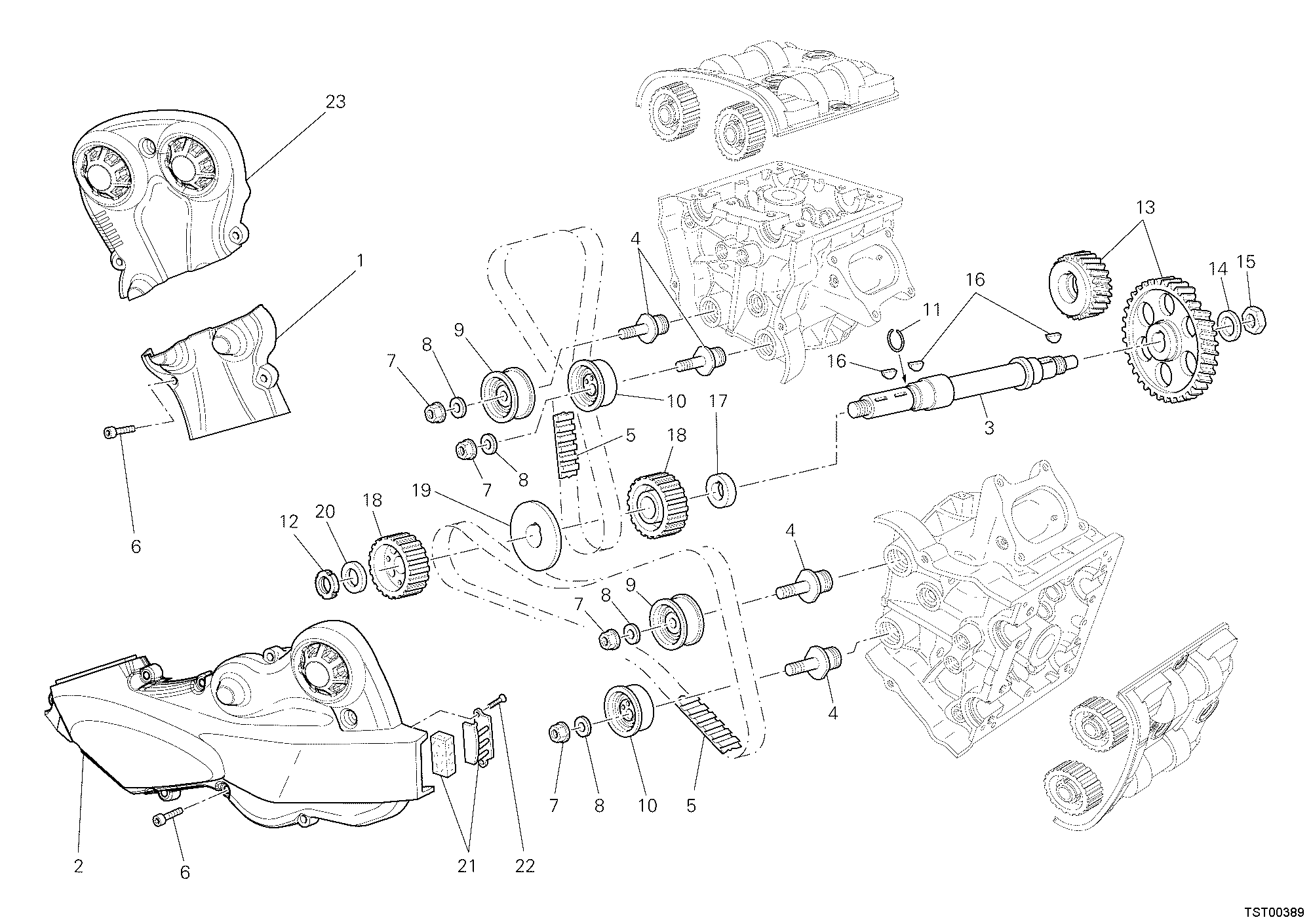 008 COURROIE DISTRIBUTION POUR MULTISTRADA 1200 S TOURING 2012