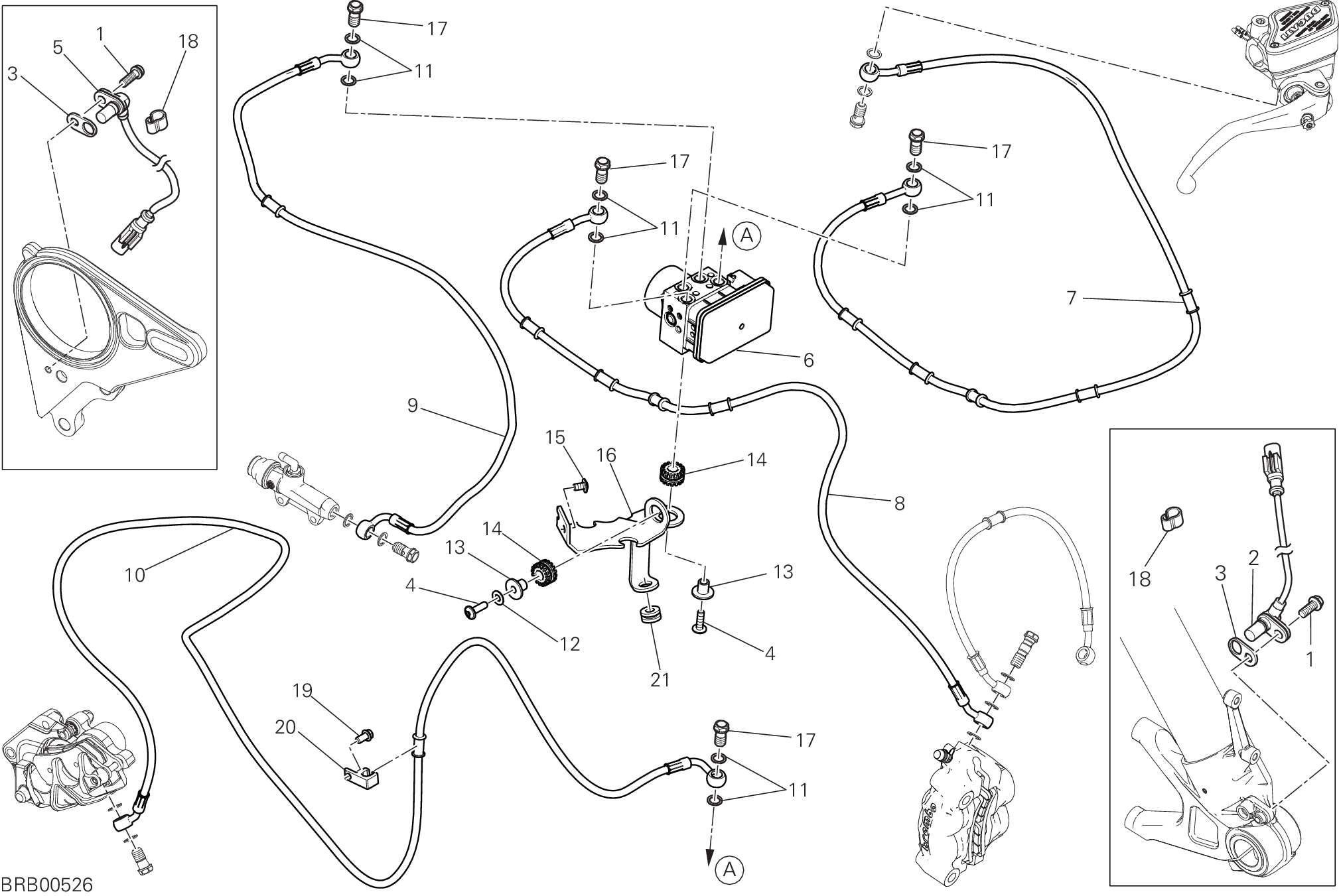 24A SYSTEME DE FREIN ABS POUR XDIAVEL NERA 2022