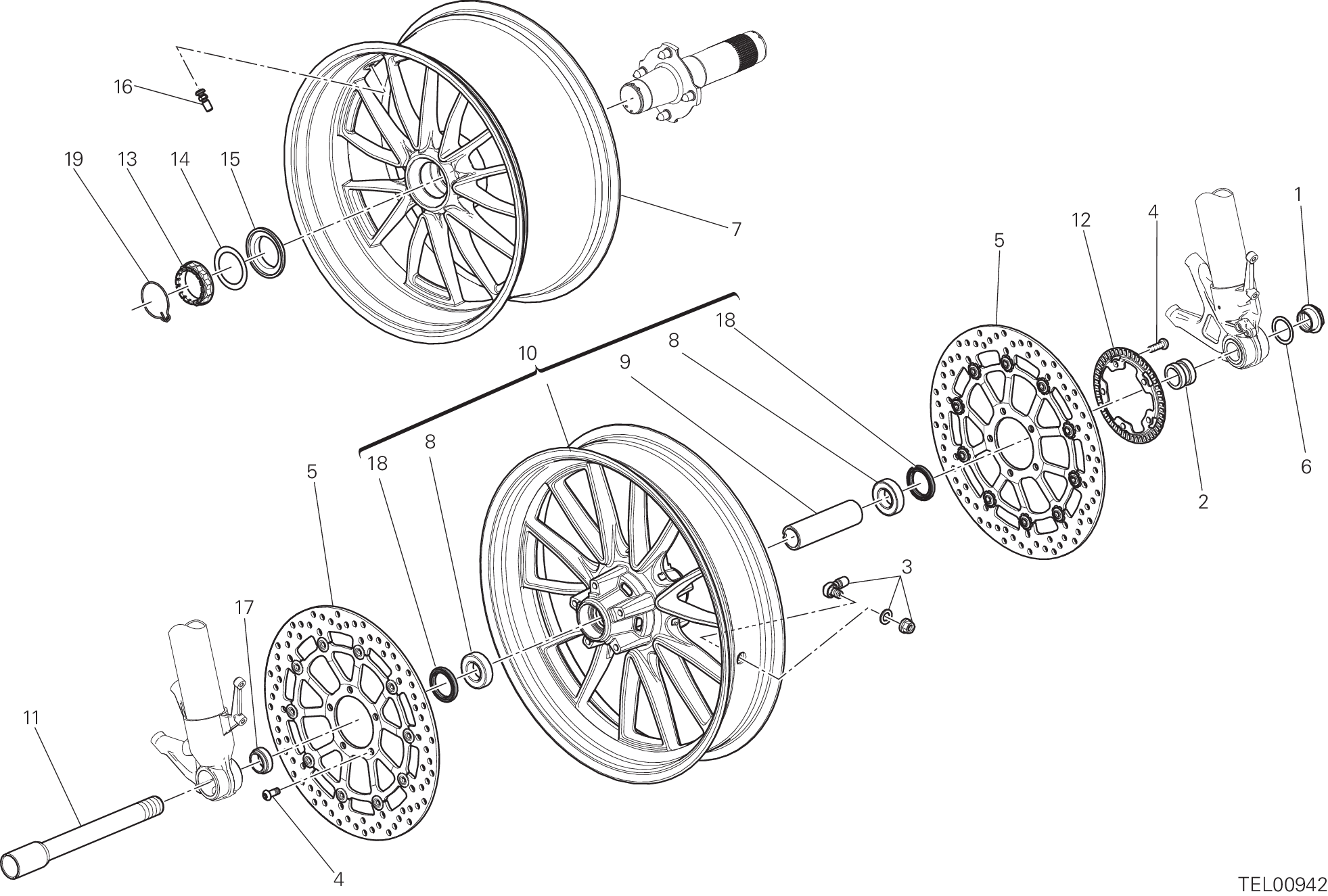 026 ROUES POUR XDIAVEL DARK 2021