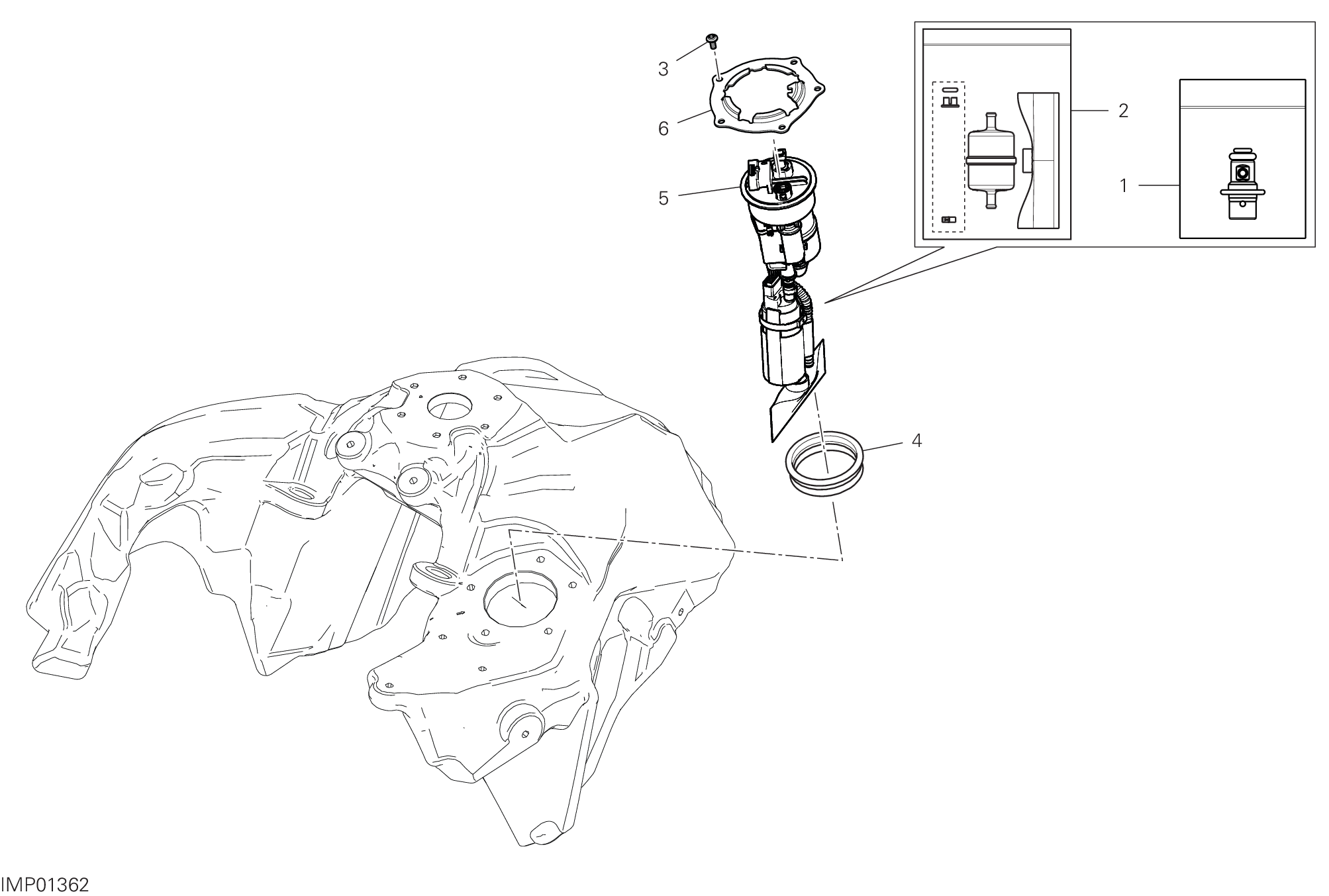 30B POMPE A CARBURANT POUR MULTISTRADA V4 RS 2024
