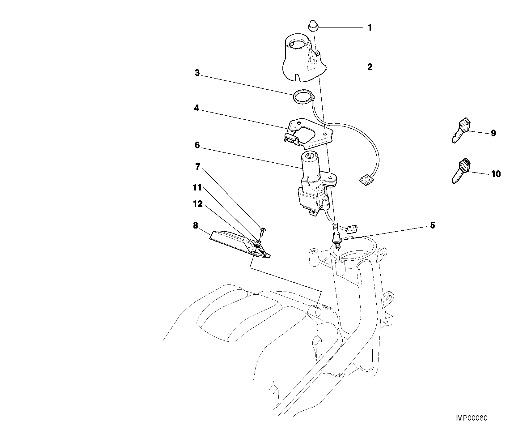 27A COMMUTATEUR A CLE POUR MONSTER S4 2001