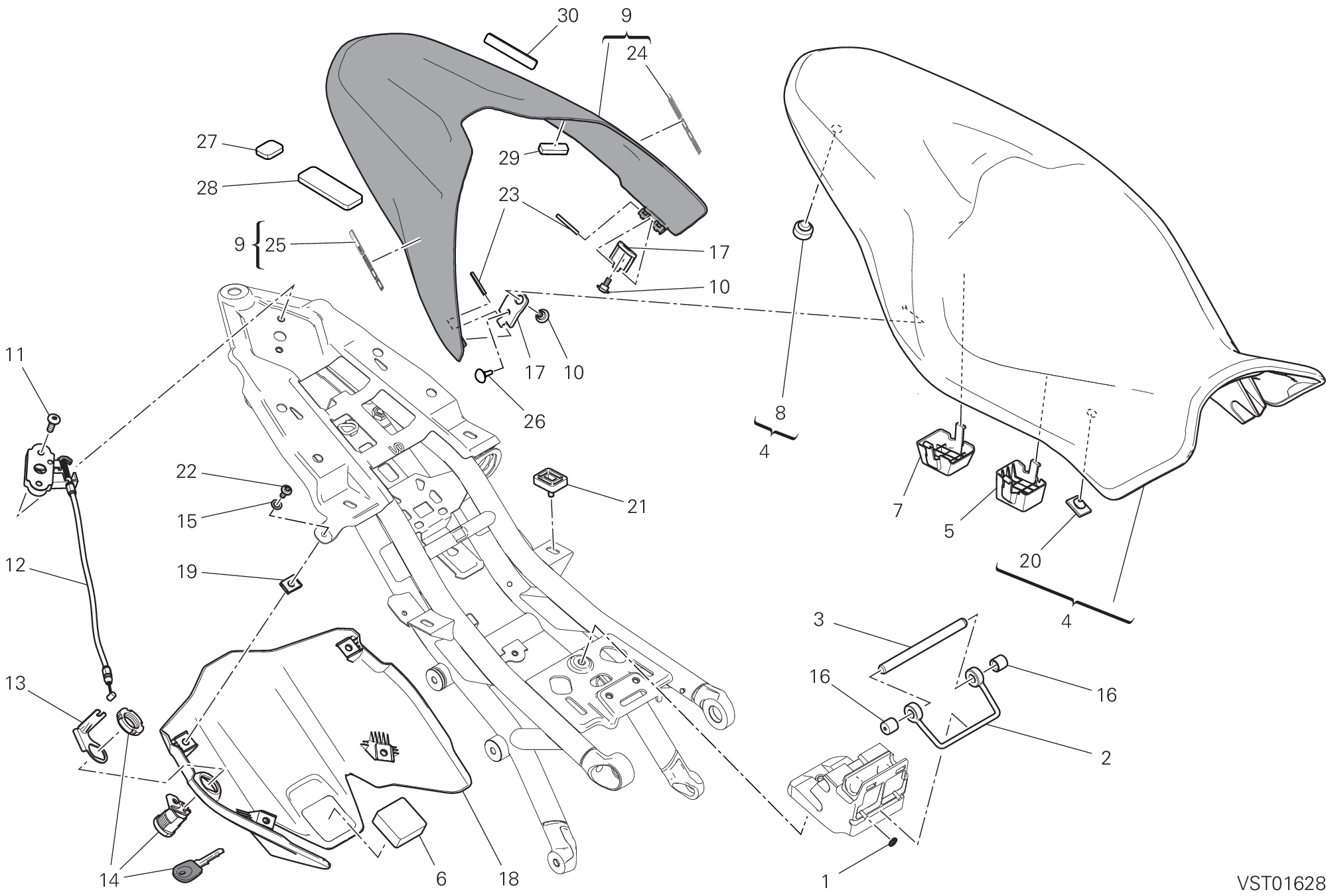 033 SELLE POUR MONSTER 821 2020