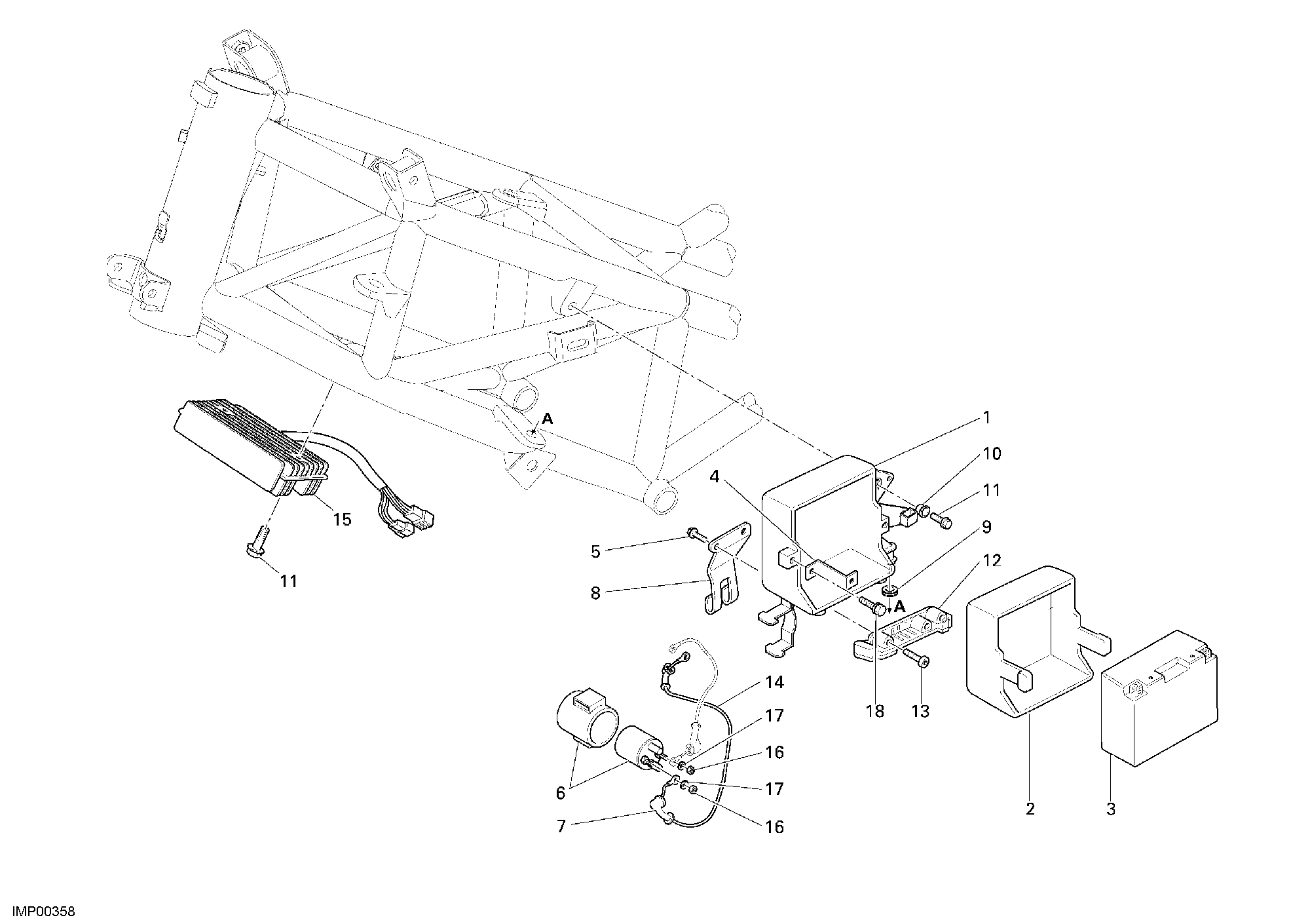 020 BATTERIE POUR MULTISTRADA 1100 2007