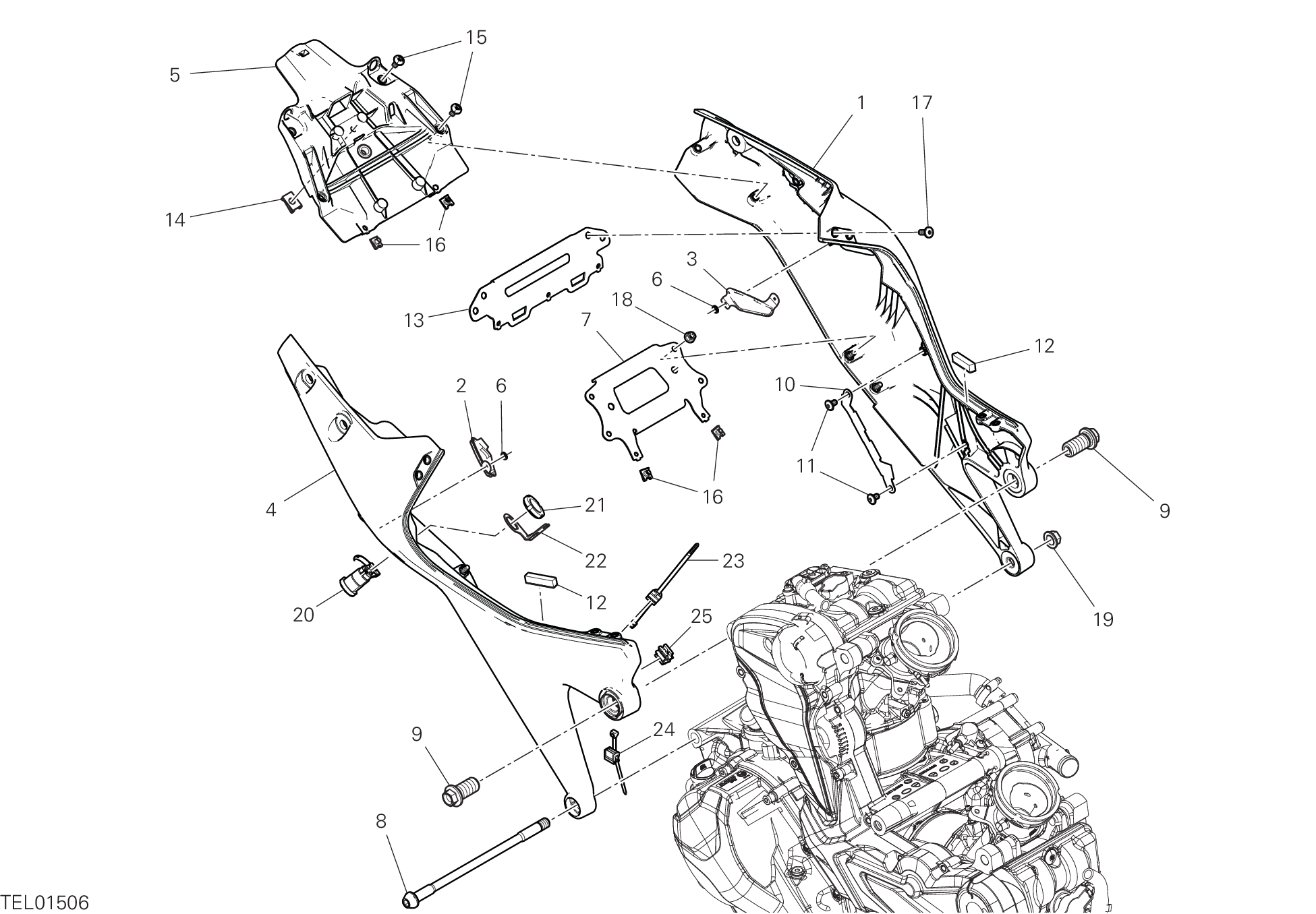 32B BRIDE ARRIERE POUR MONSTER 2022
