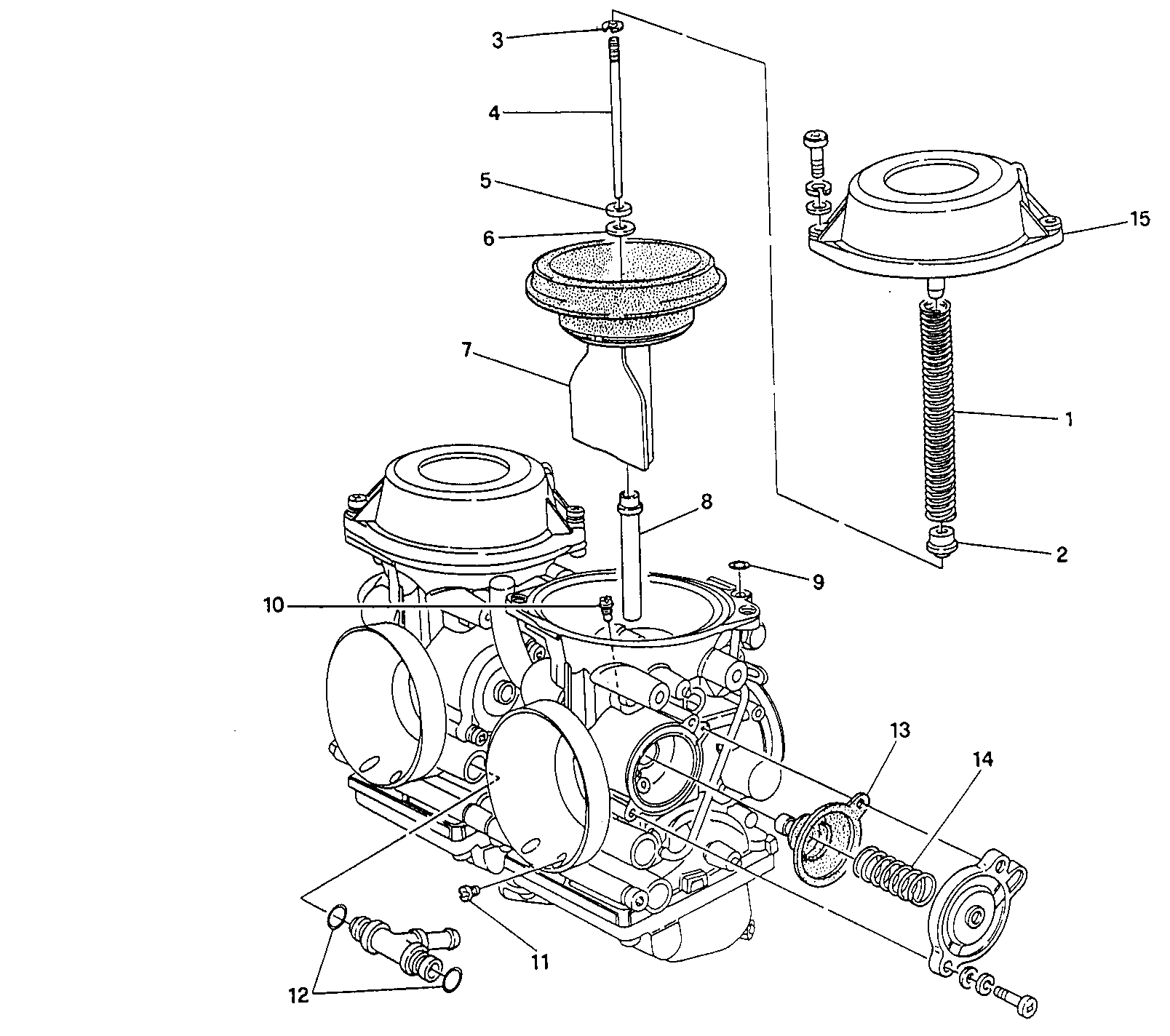 116 PIECES DE RECHANGE CARBURATEUR POUR SUPERSPORT 900 SS 1991