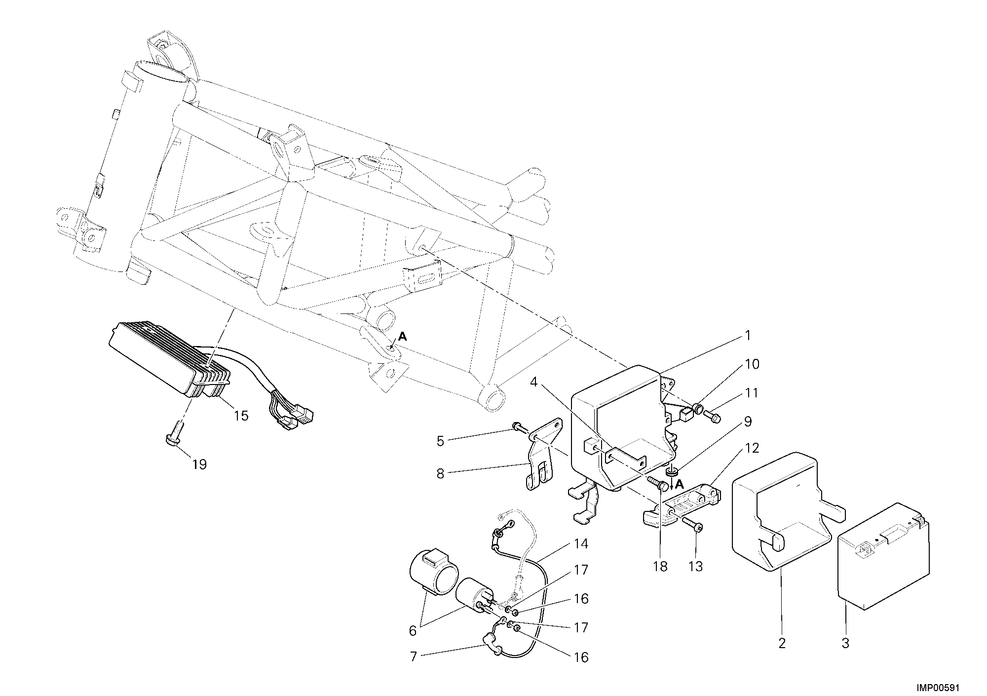 020 BATTERIE POUR MULTISTRADA 1100 2008