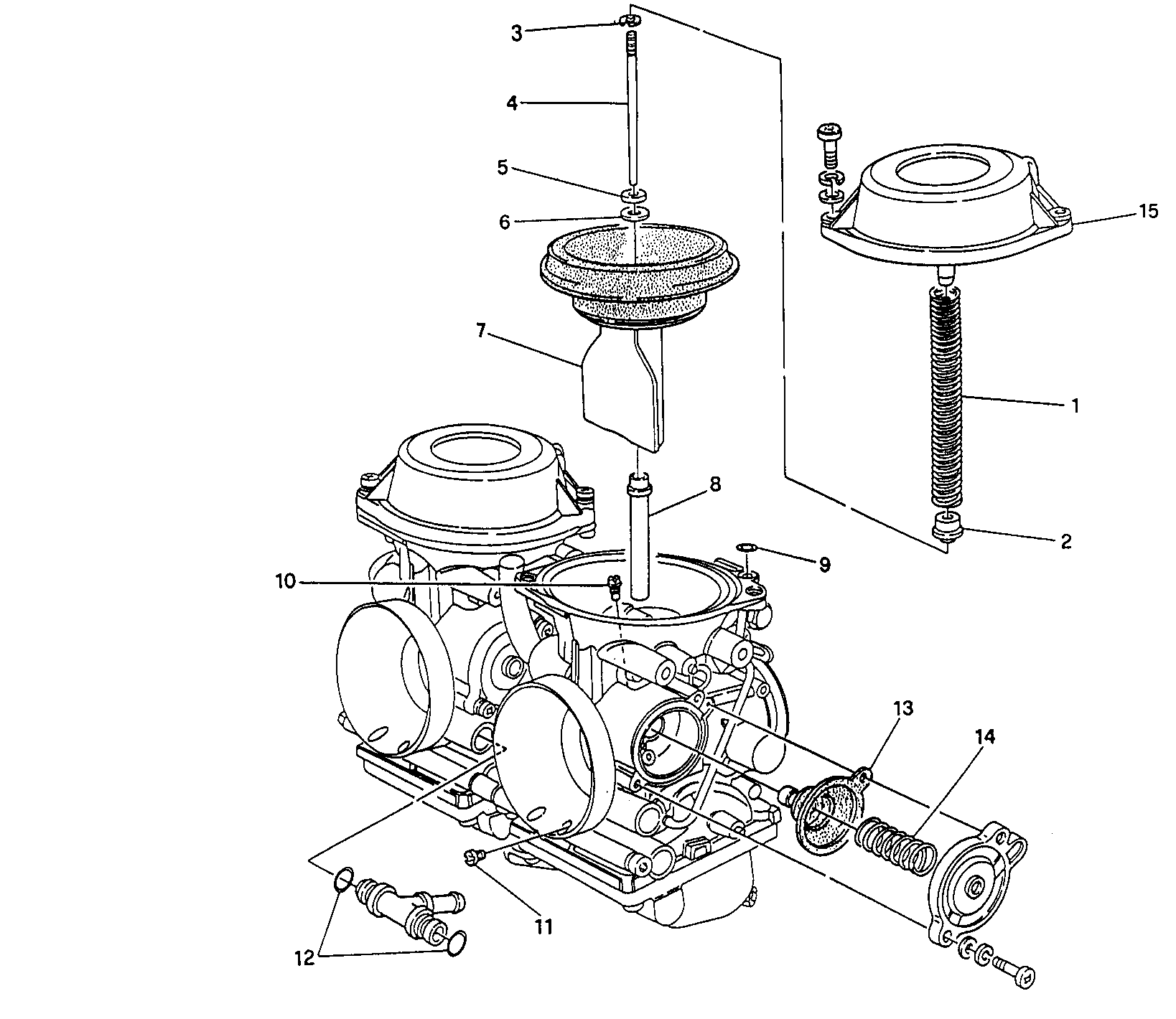 116 PIECES DE RECHANGE CARBURATEUR POUR SUPERSPORT 400 SS 1993