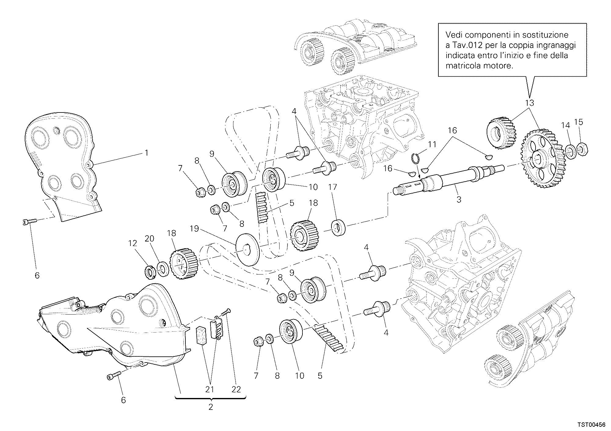 008 COURROIE DISTRIBUTION POUR SUPERBIKE 1198 2011