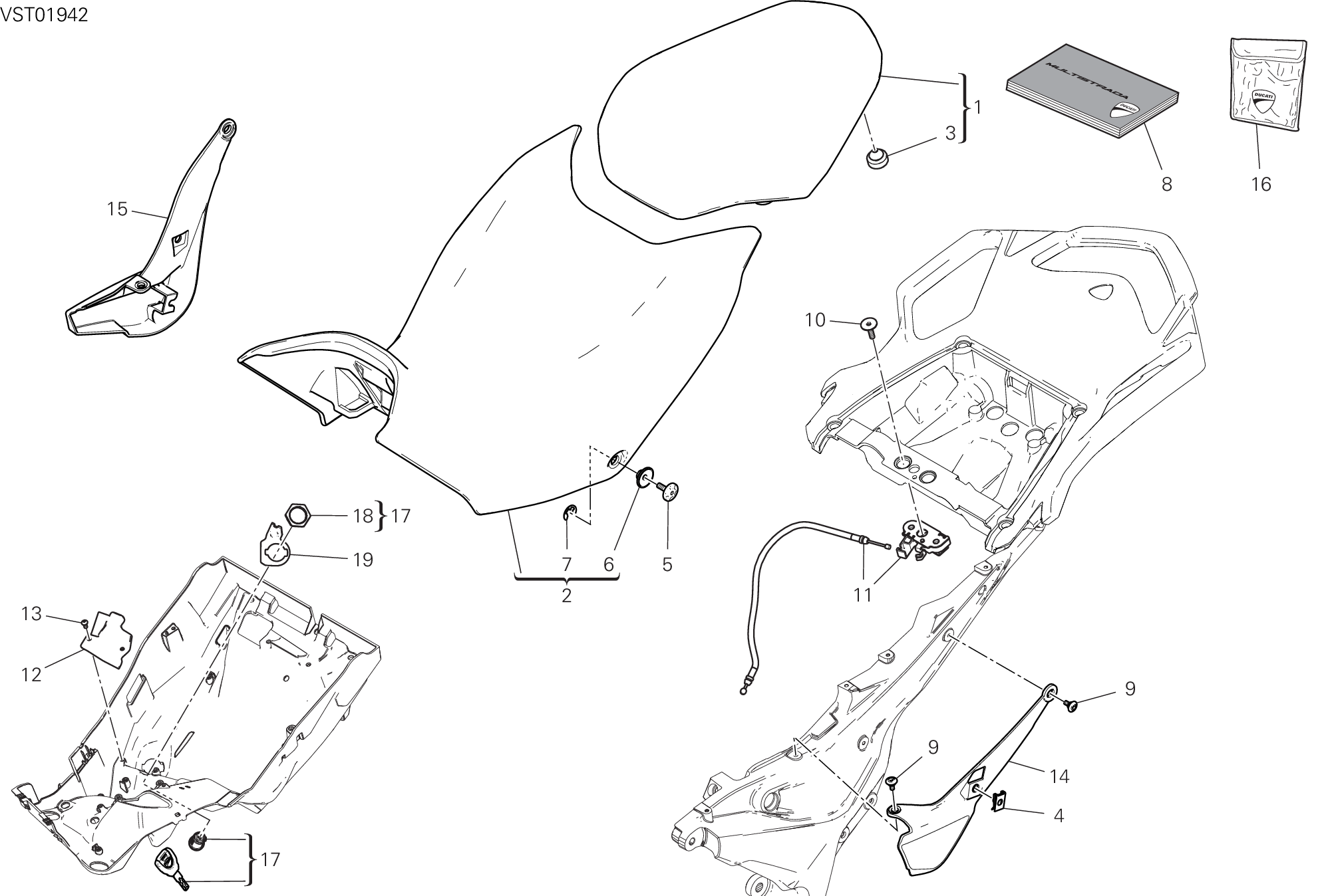 033 SELLE POUR MULTISTRADA 950 S TOURING 2020