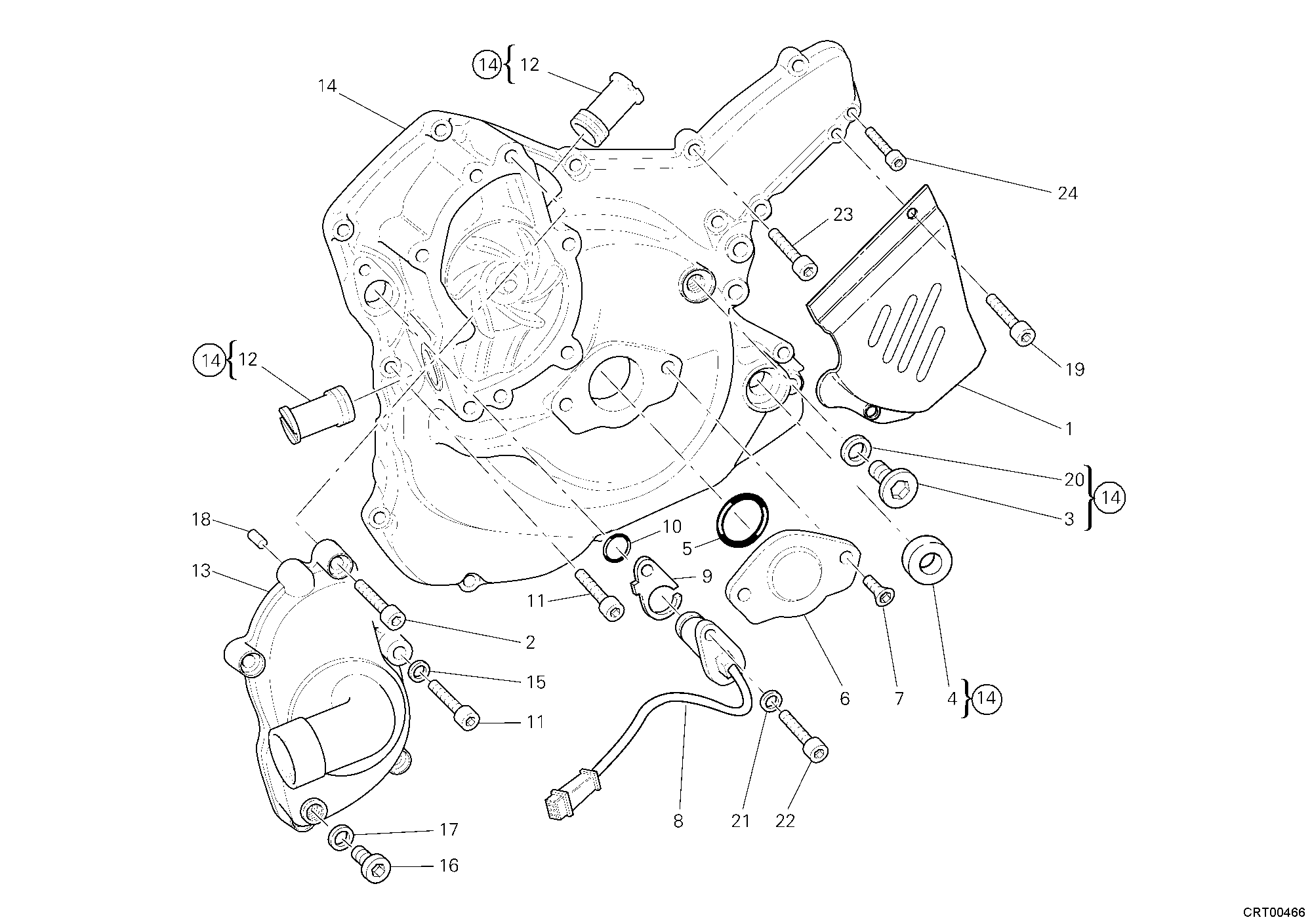 11A COUVERCLE GENERATEUR POUR MONSTER S4R 2008