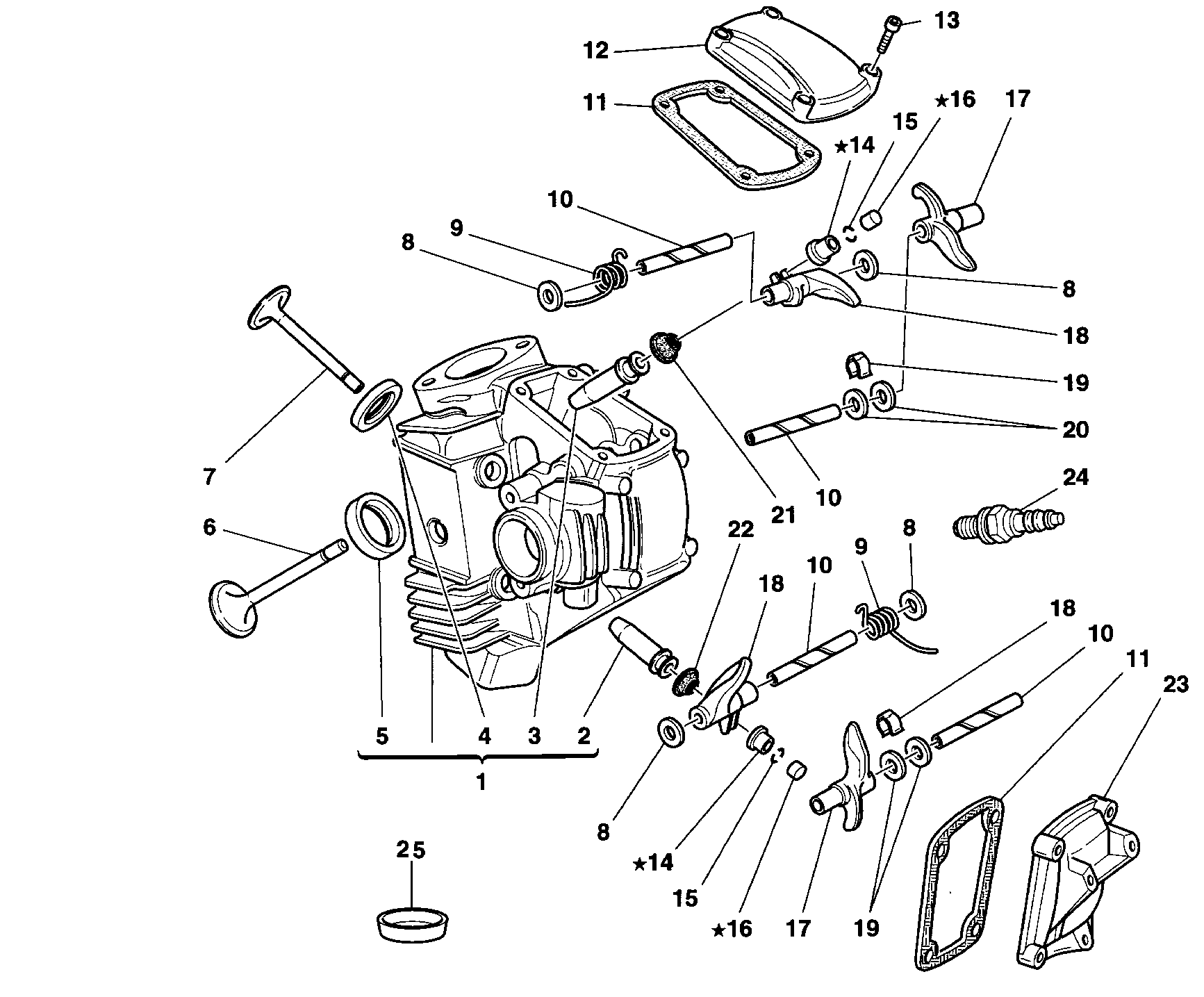 015 CULASSE HORIZONTALE POUR SPORT TOURING ST2 1997