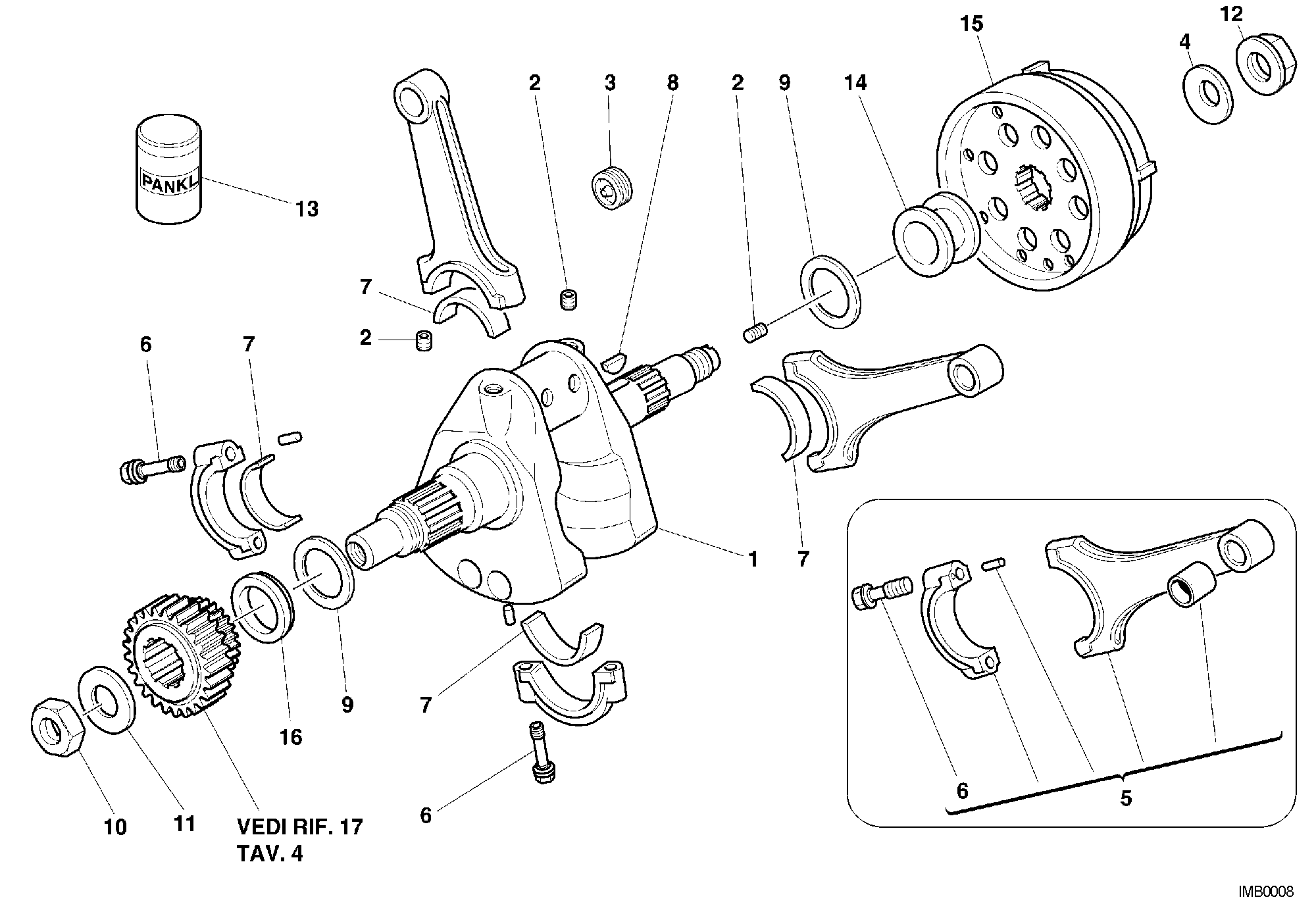 006 VILEBREQUIN POUR SUPERBIKE 996 RS 2001