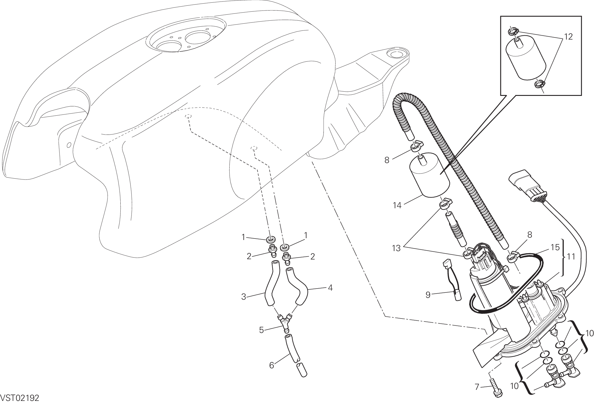 019 POMPE A CARBURANT POUR SPORTCLASSIC GT1000 2009
