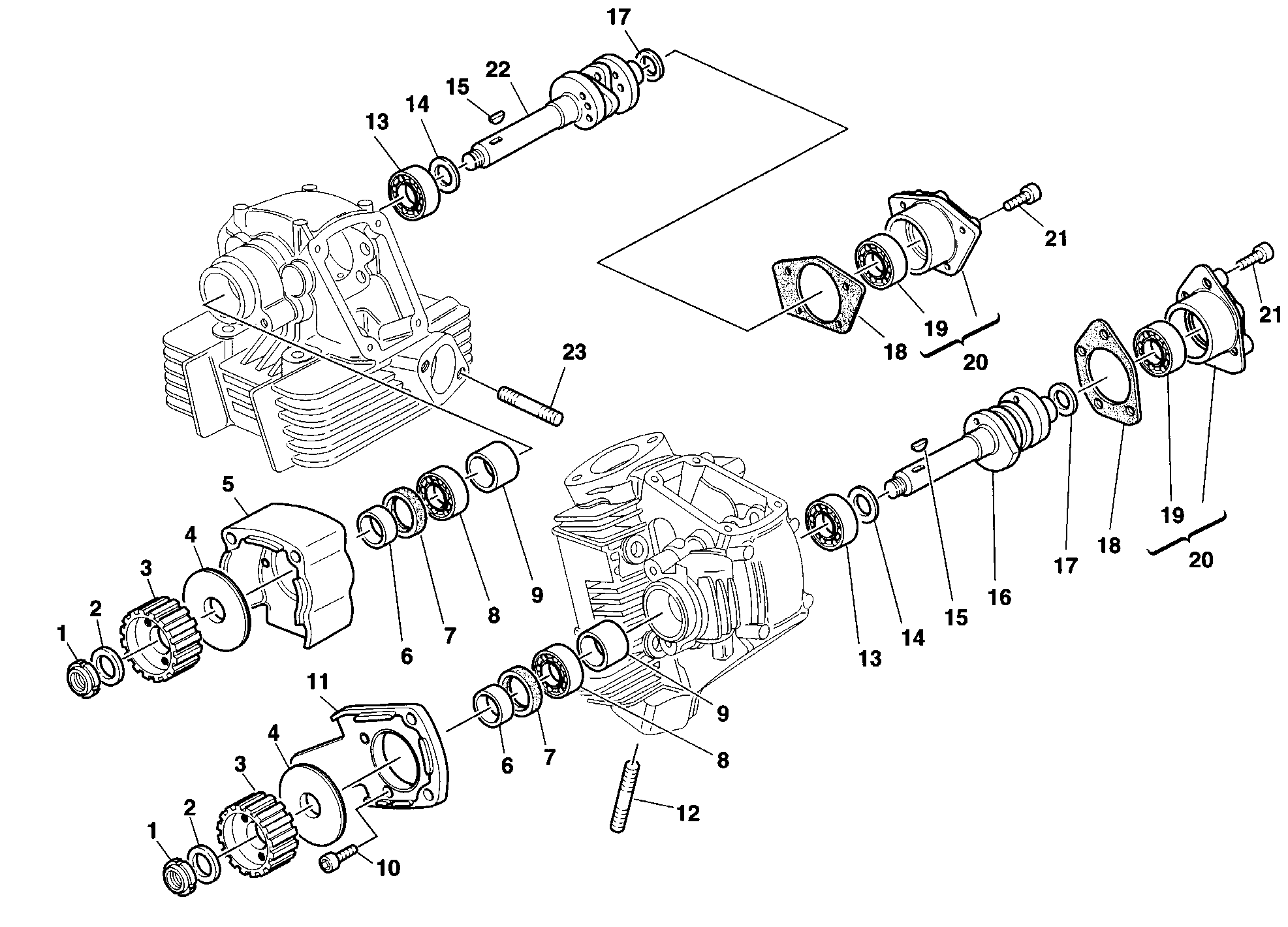 013 ARBRE A CAMES POUR SUPERSPORT 900 SS 1998