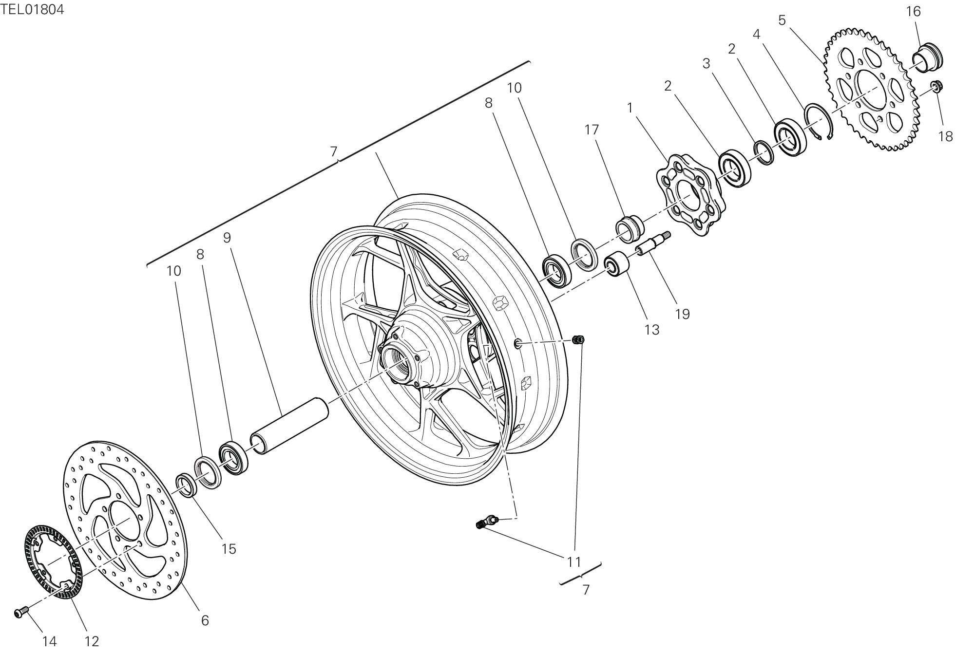 29A ROUE ARRIERE POUR MULTISTRADA V4S 2025