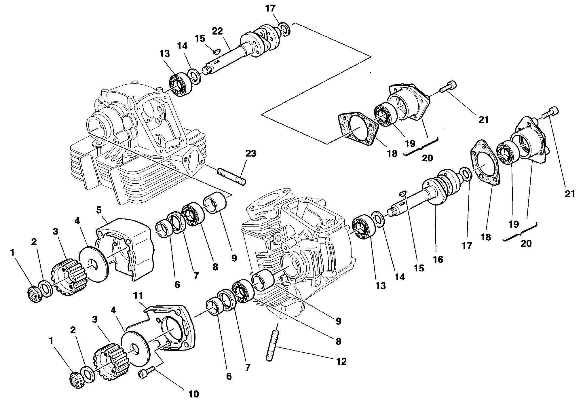 013 ARBRE A CAMES POUR MONSTER 600 1998