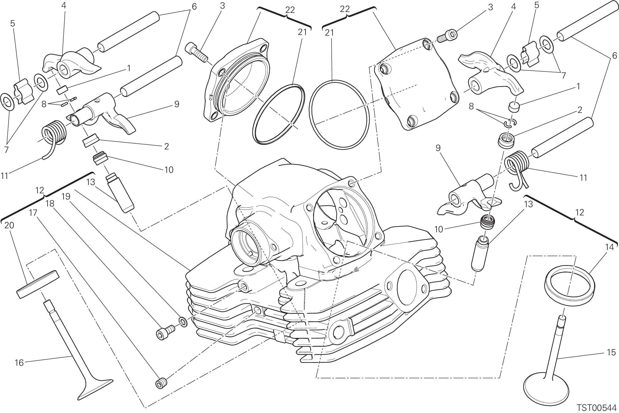 014 CULASSE VERTICAL POUR SCRAMBLER ICON 2022