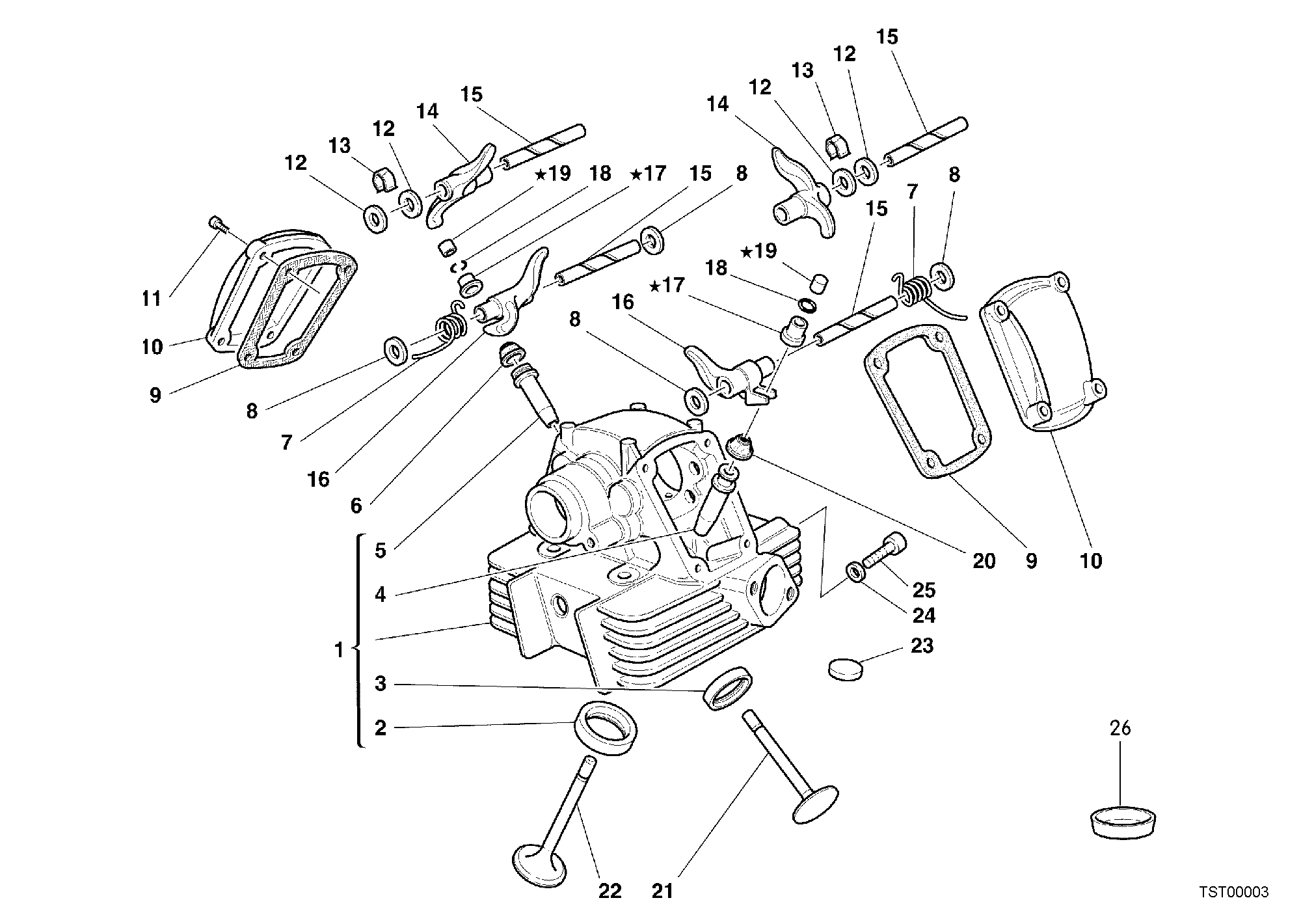 014 CULASSE VERTICALE POUR SPORT TOURING ST2 1999