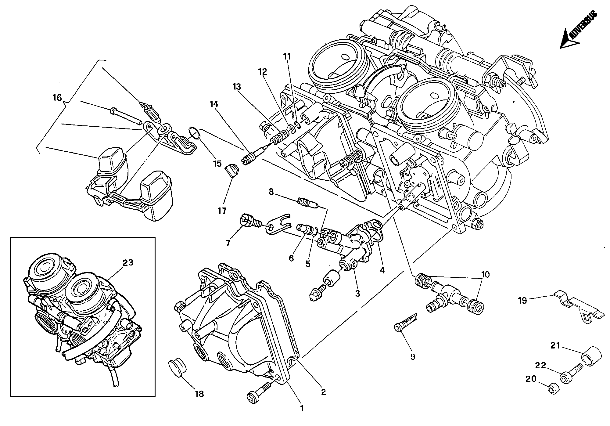 016 CARBURATEUR POUR MONSTER 600 1996