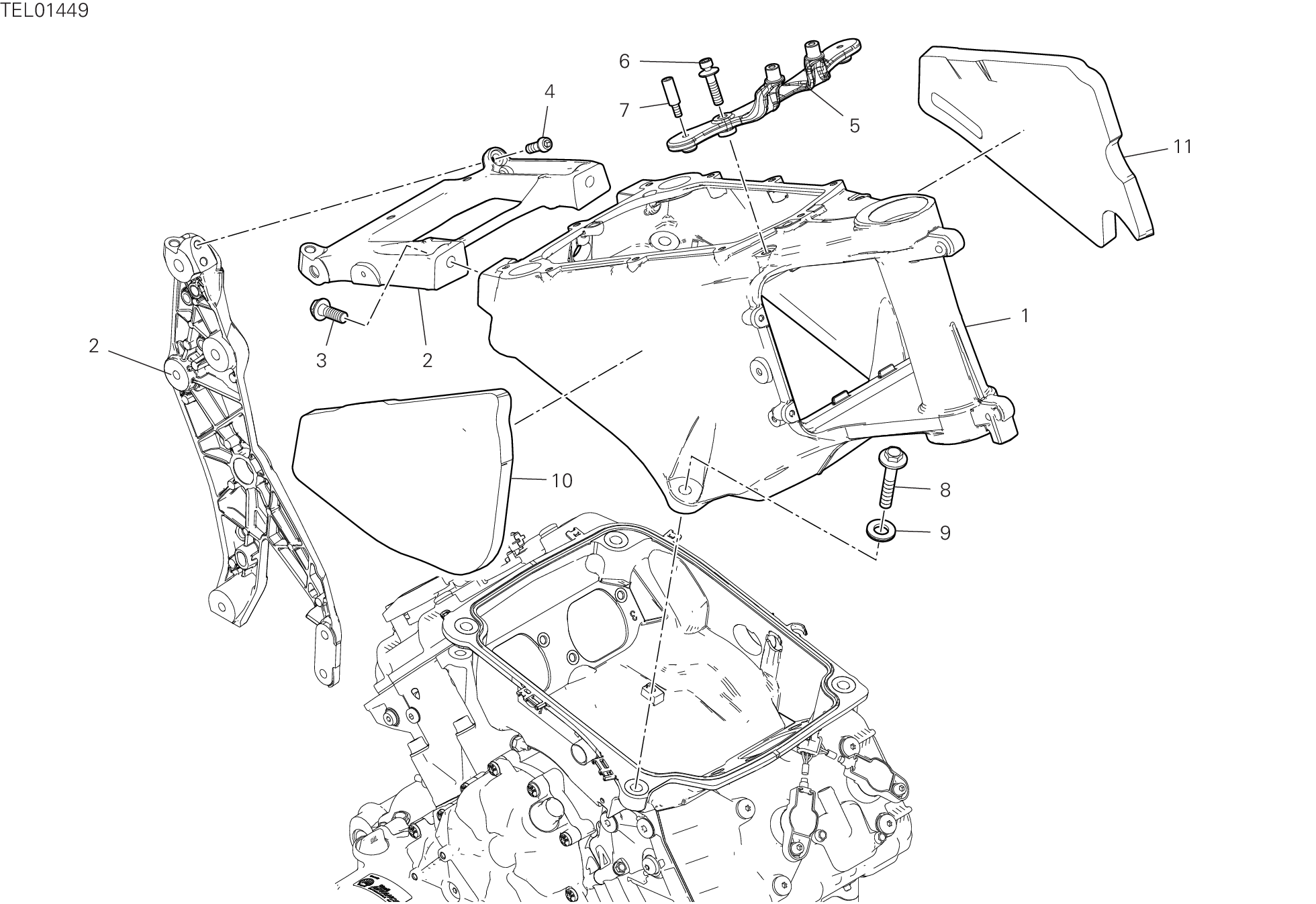 33B CADRE POUR MULTISTRADA V4 2024