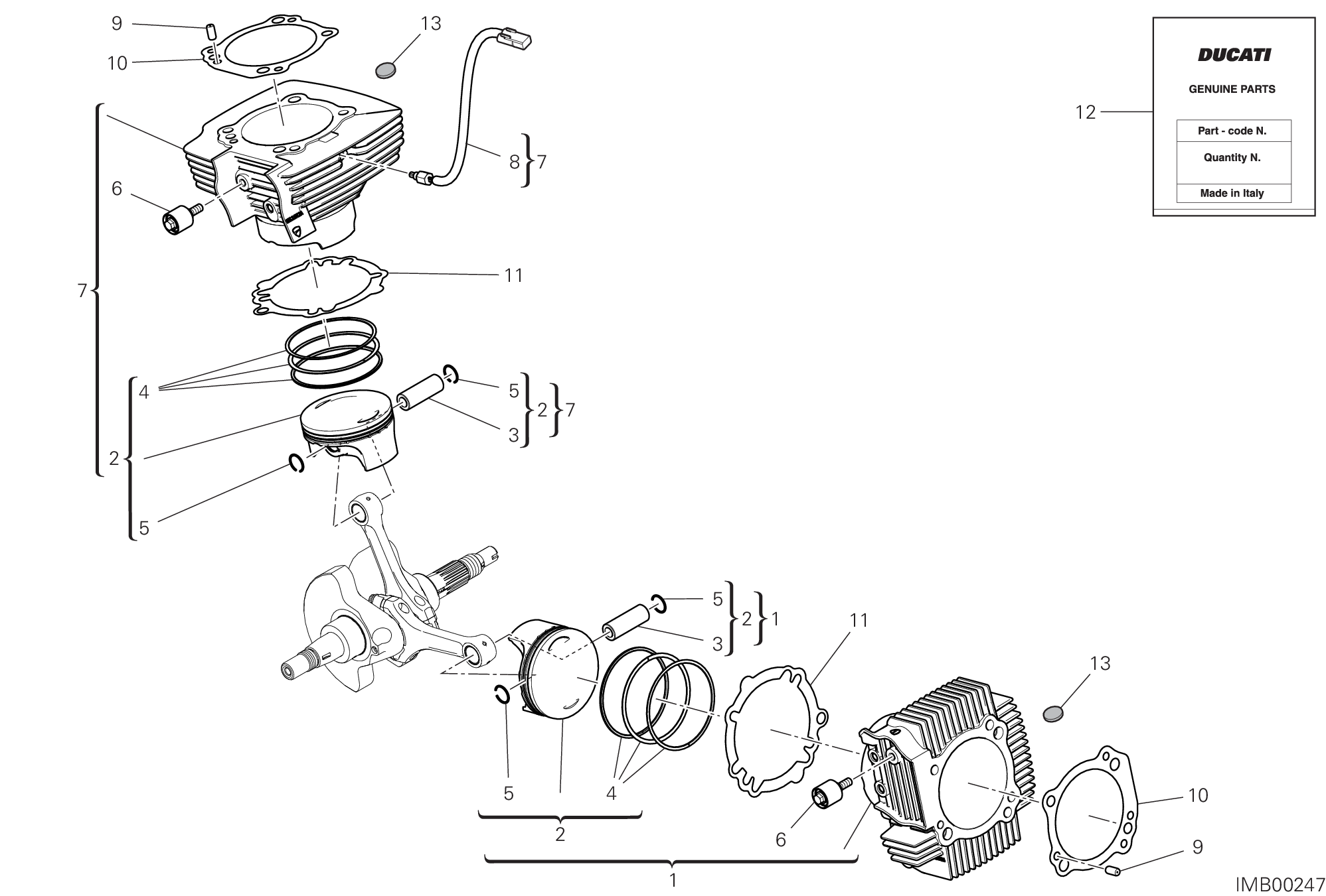 06A CYLINDRES PISTONS POUR SCRAMBLER 1100 PRO 2021