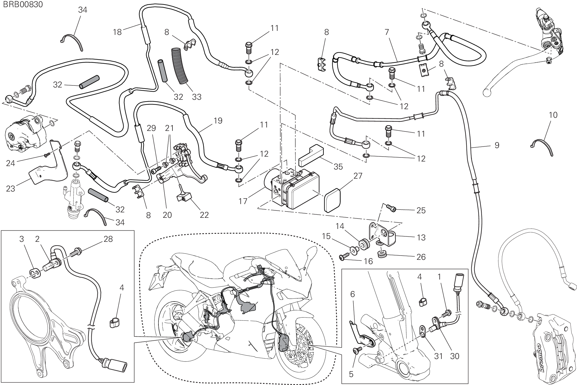 24A SYSTEME ANTIBLOCAGE DES FREINS ABS POUR SUPERSPORT 950 2021