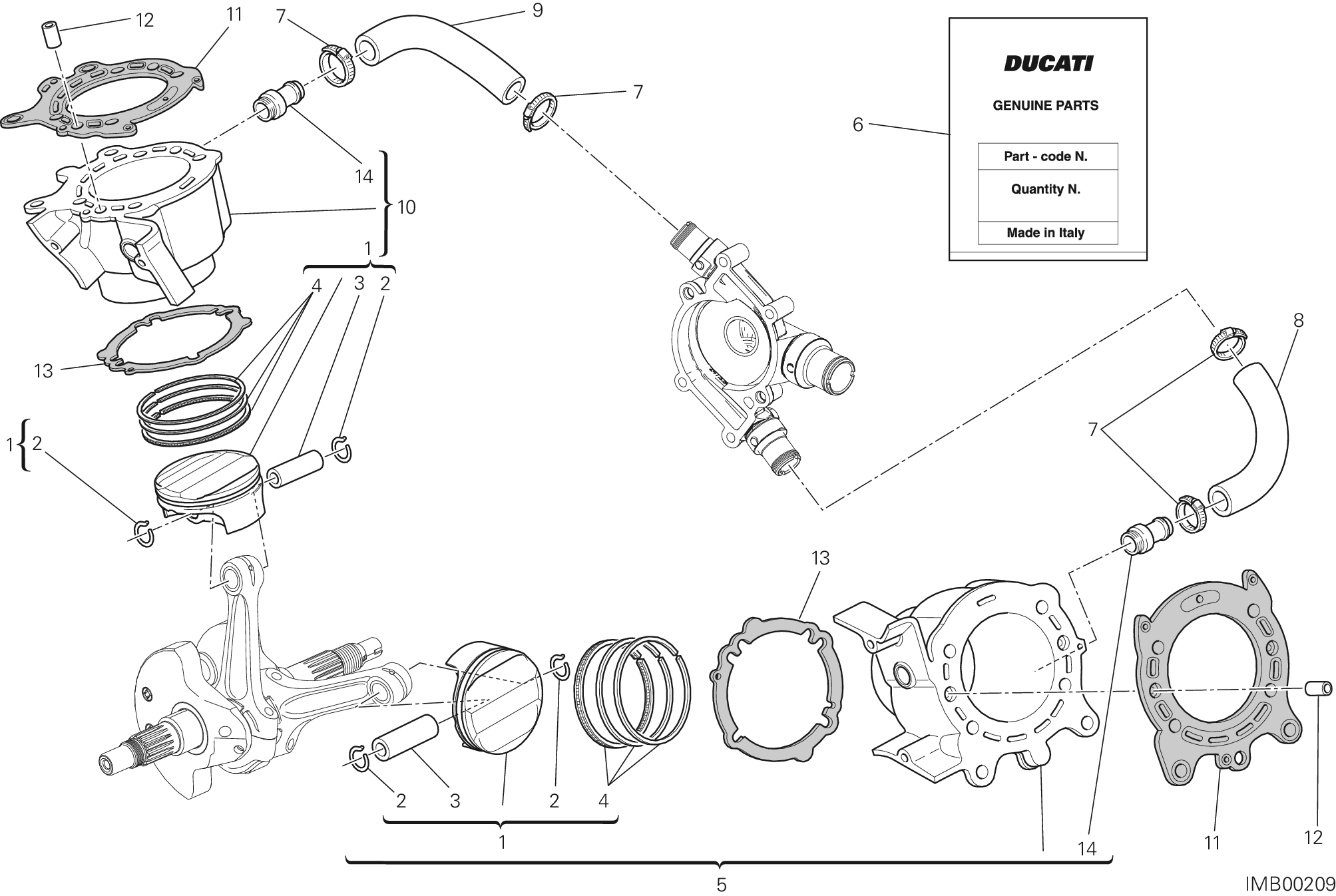007 CYLINDRES PISTONS POUR DIAVEL CARBON FL 2016