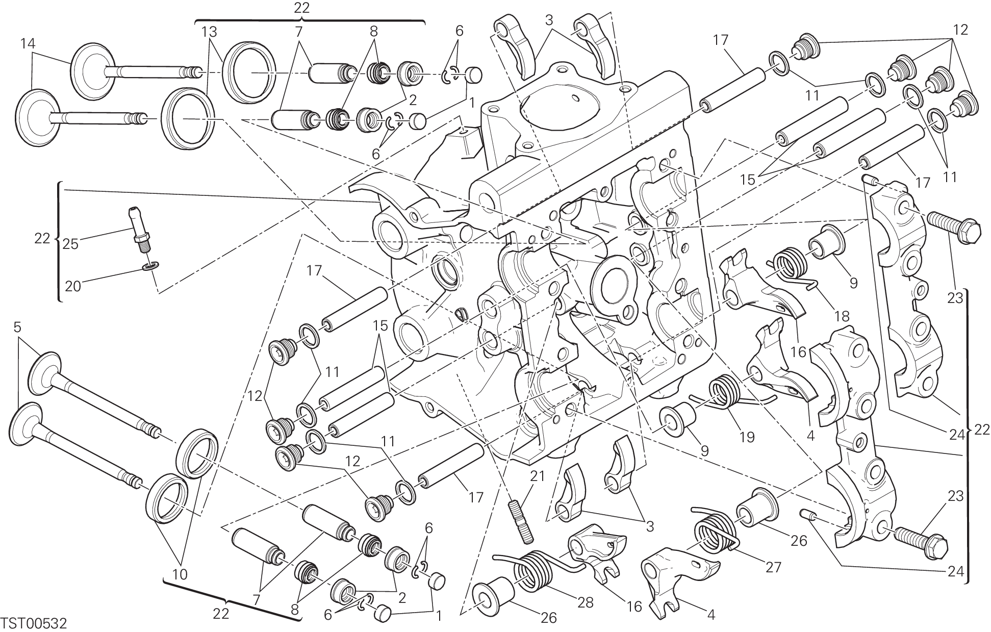 015 CULASSE HORIZONTALE POUR MONSTER 821 2016