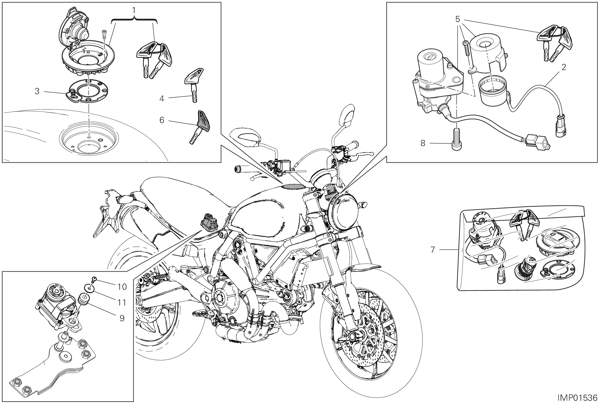 13E DISOISITIF ELECTRIQUES POUR SCRAMBLER 1100 2018