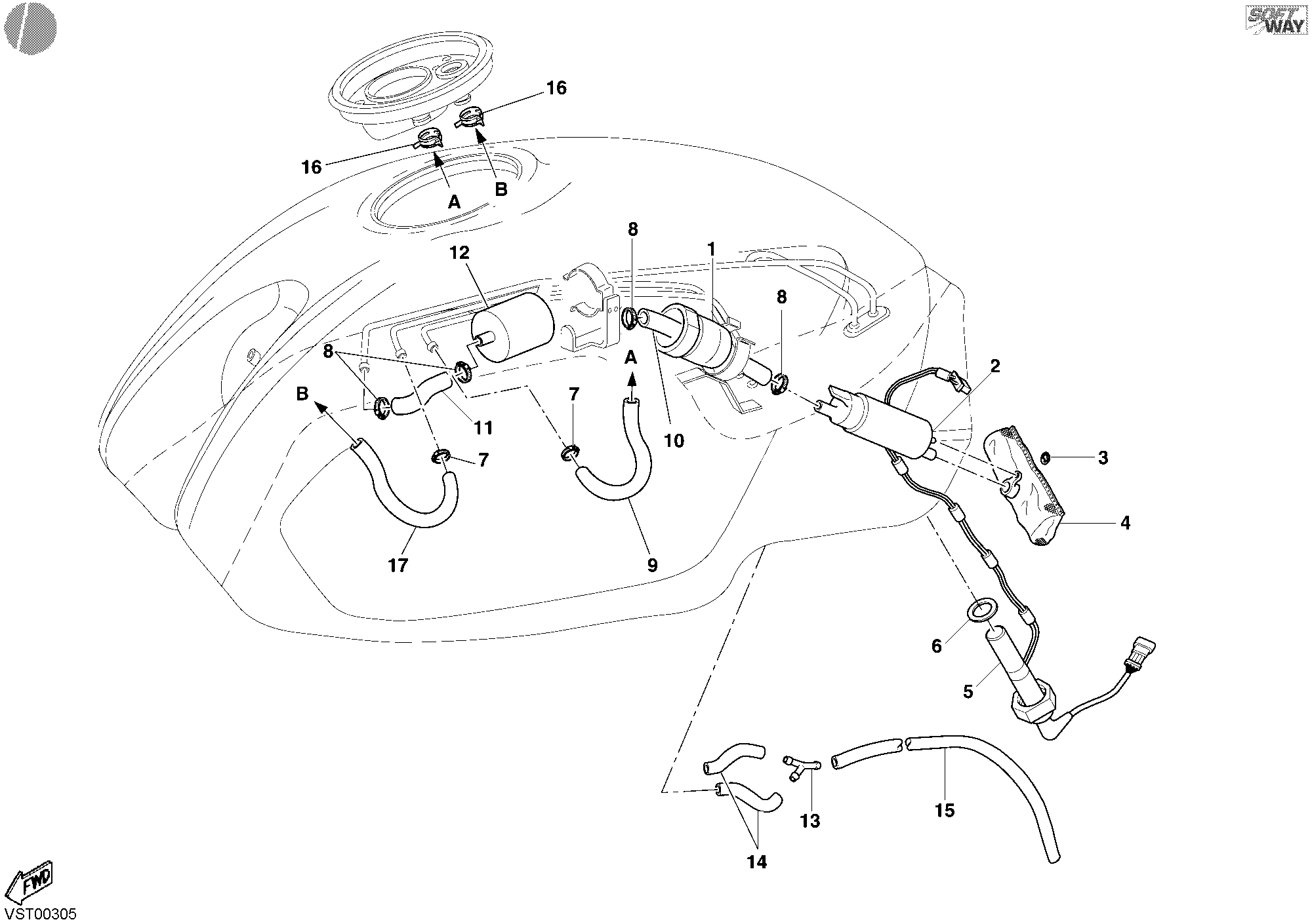 019 POMPE A CARBURANT POUR MONSTER S4R 2003