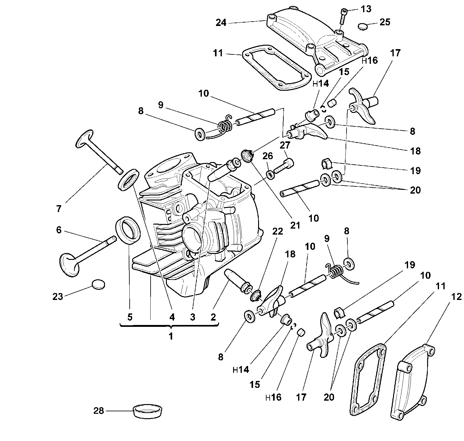 015 CULASSE HORIZONTALE POUR MONSTER 900 1999
