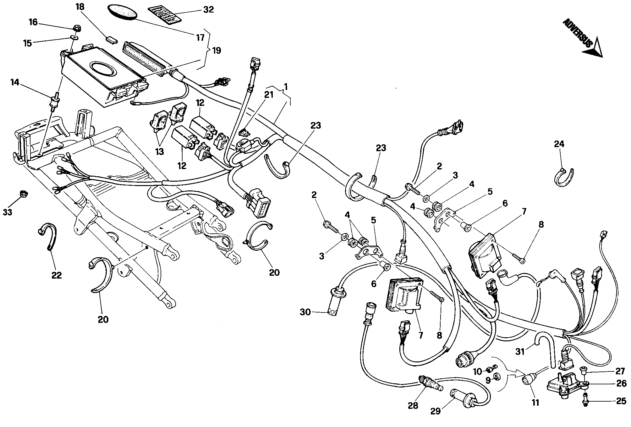 018 CENTRALE CONTRLE MOTEUR BIPOSTO POUR SUPERBIKE 748 1995