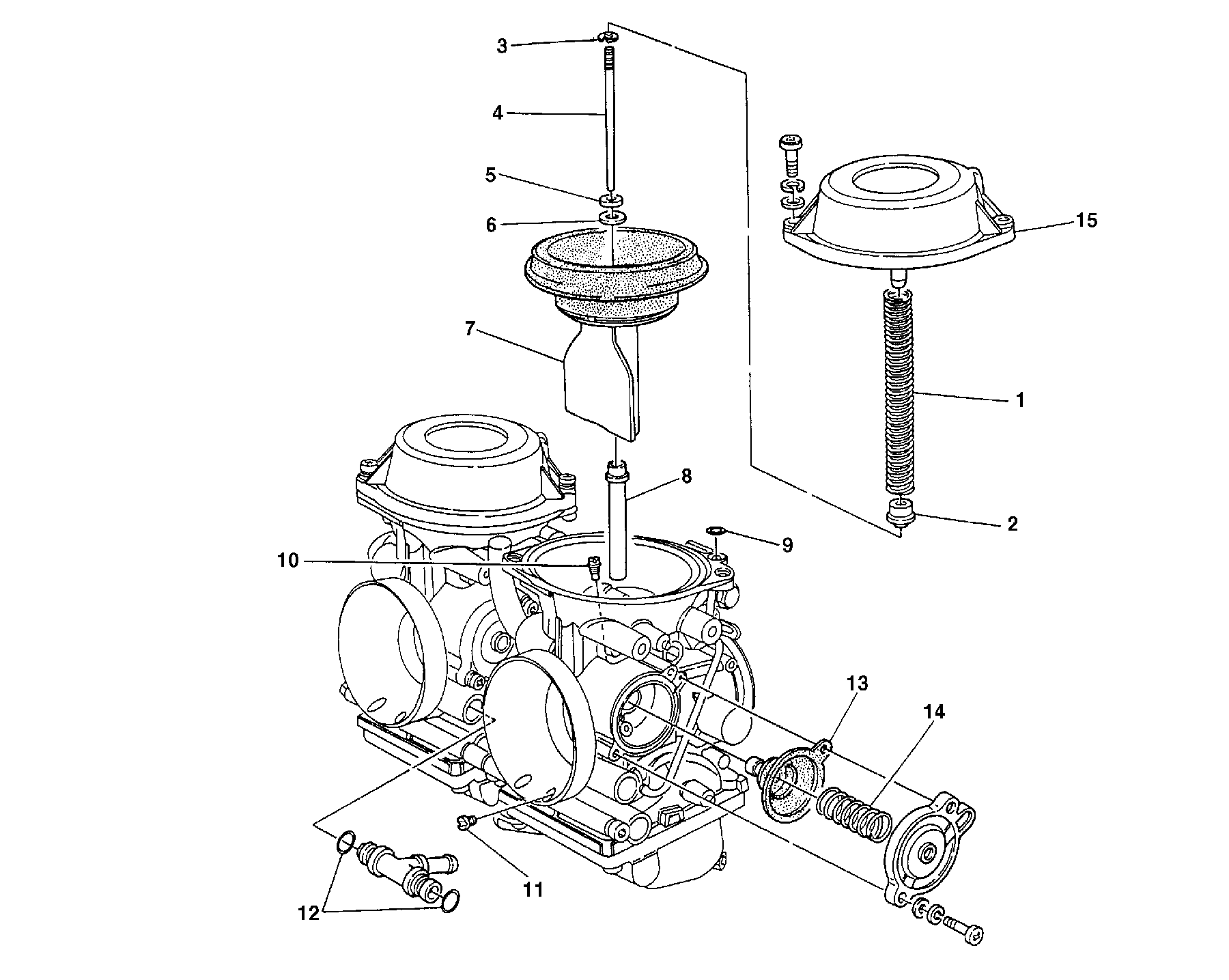 171 PIECES DE RECHANGE CARBURATEUR POUR MONSTER 600 1999