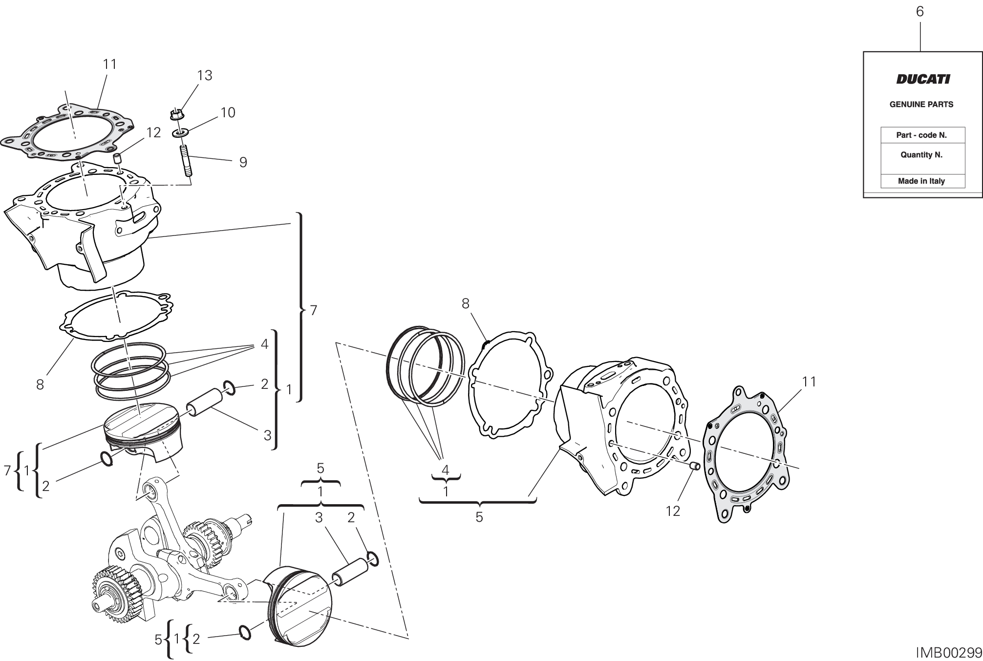 07B CYLINDRES PISTONS POUR XDIAVEL 2021