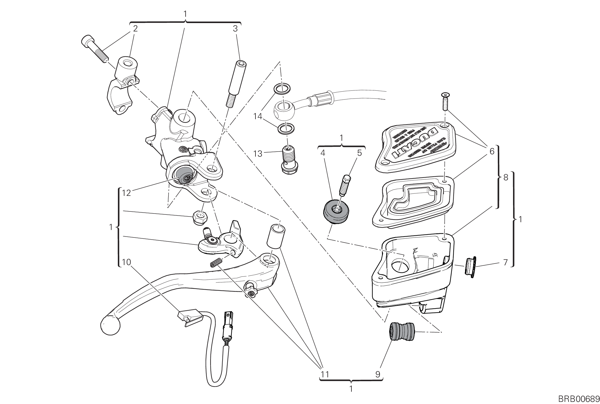 19A POMPE FREIN AVANT POUR DIAVEL 1260 2019